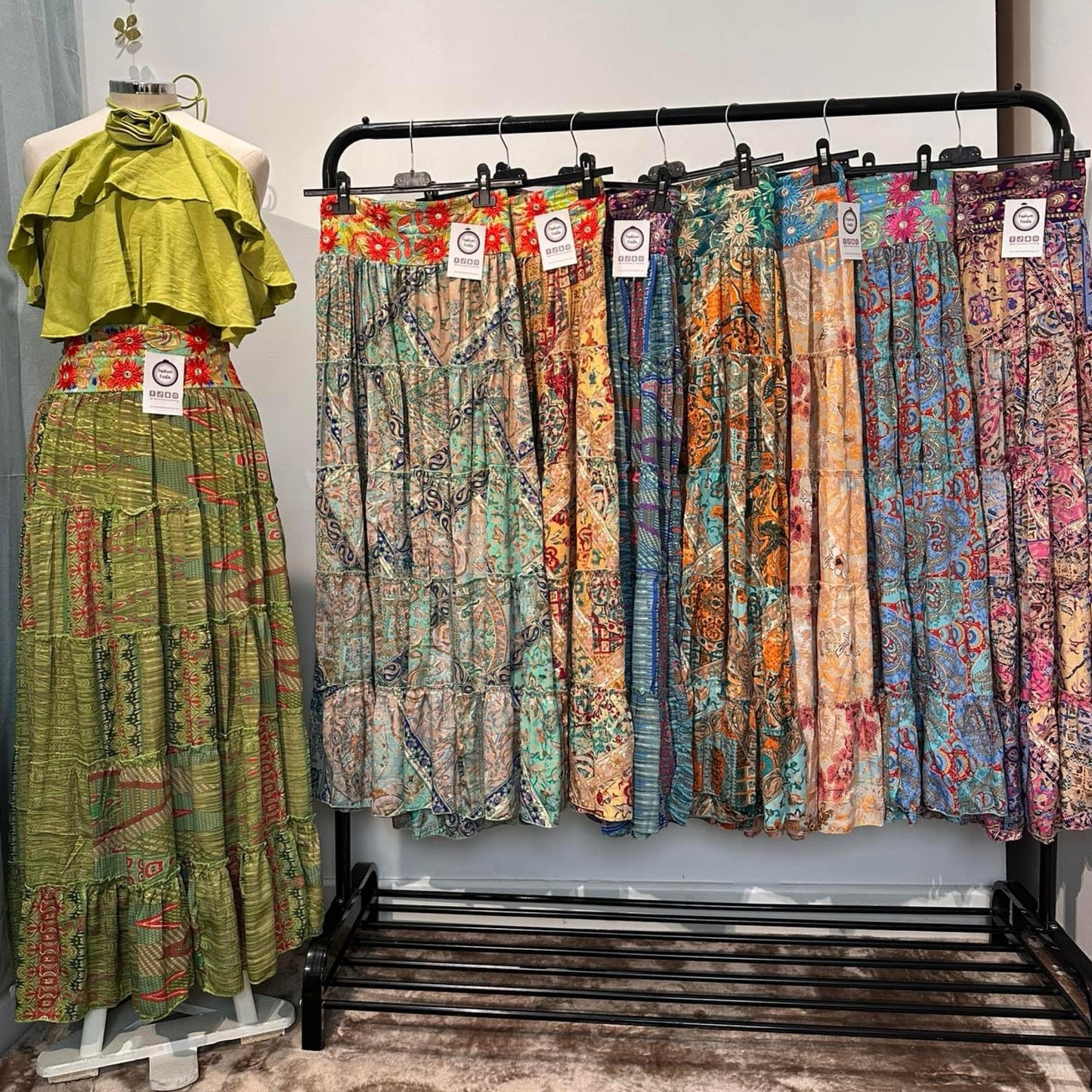 1611 - Boho Maxi Skirt