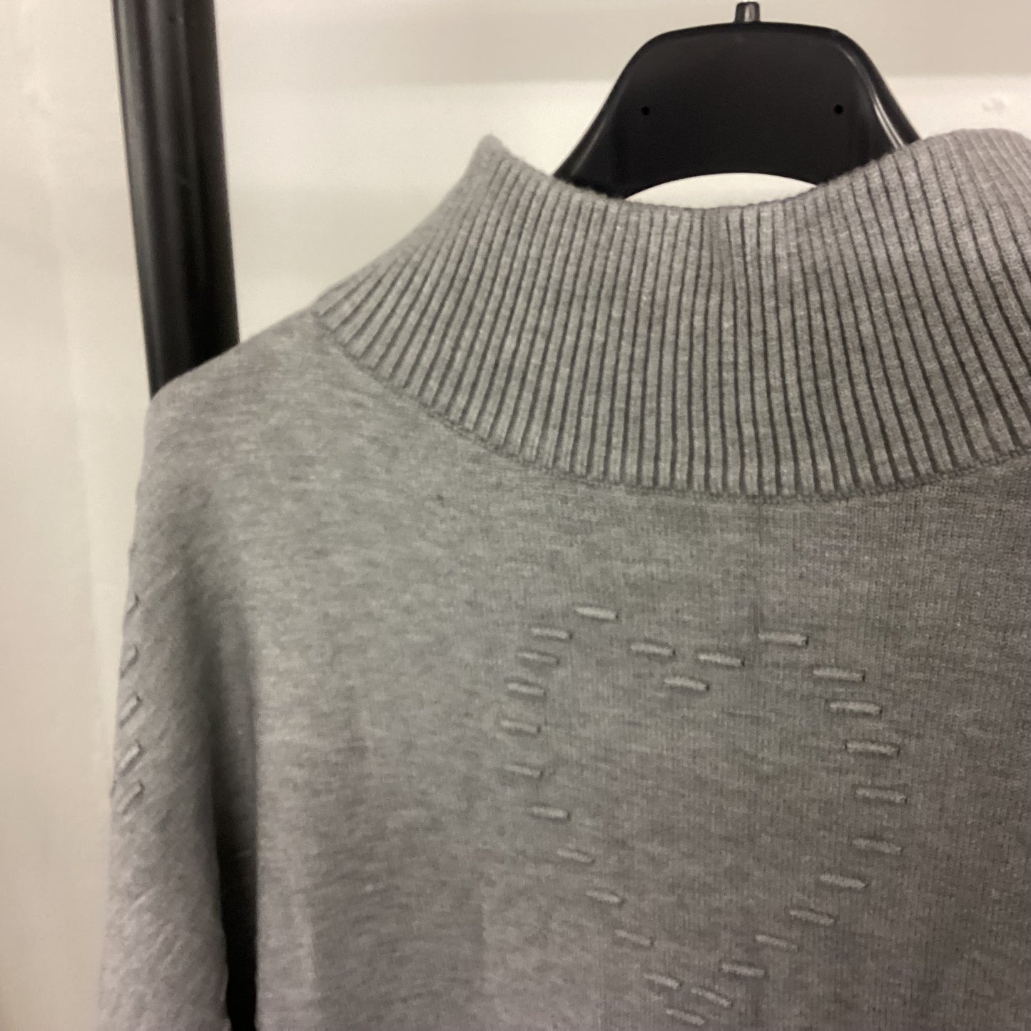 1878 - Heart Stitch Pattern High Neck Jumper