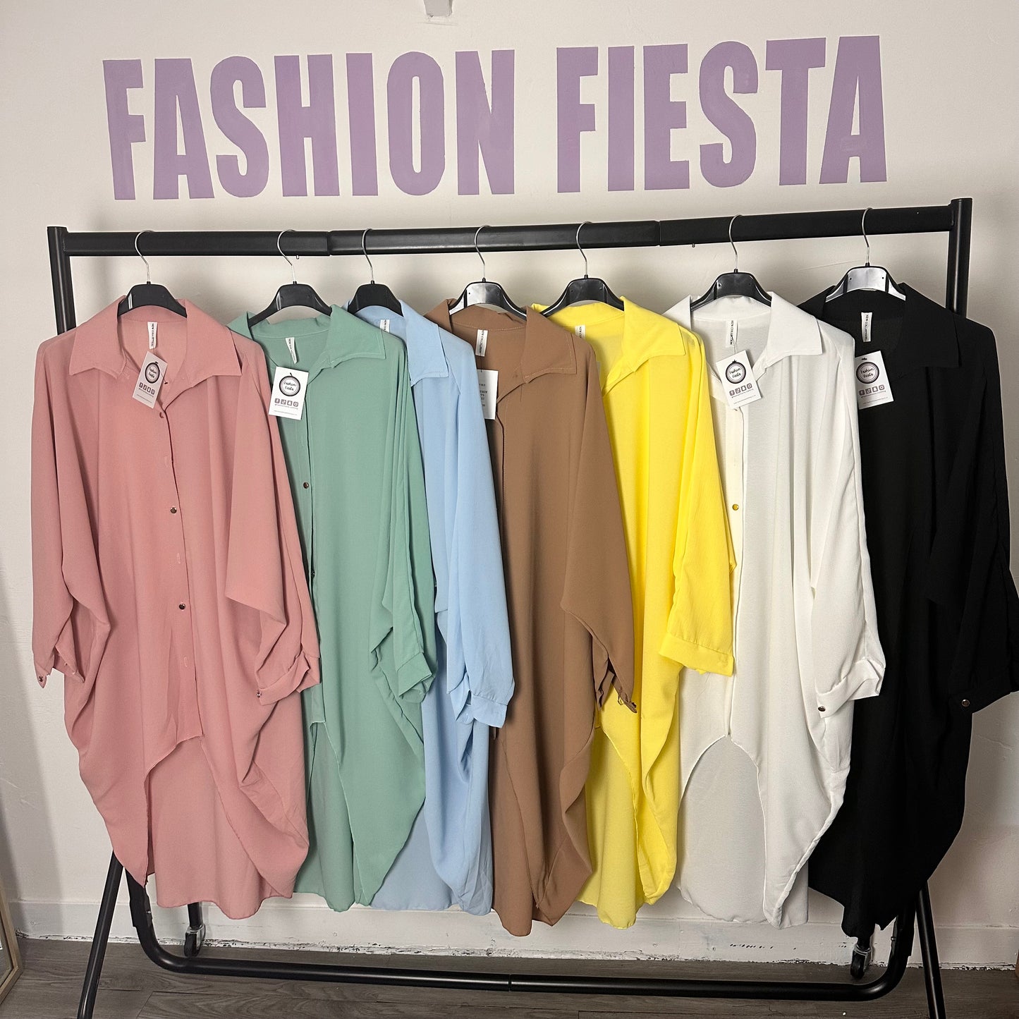 1162 - OVERSIZED SHIRT (11 COLOURS)