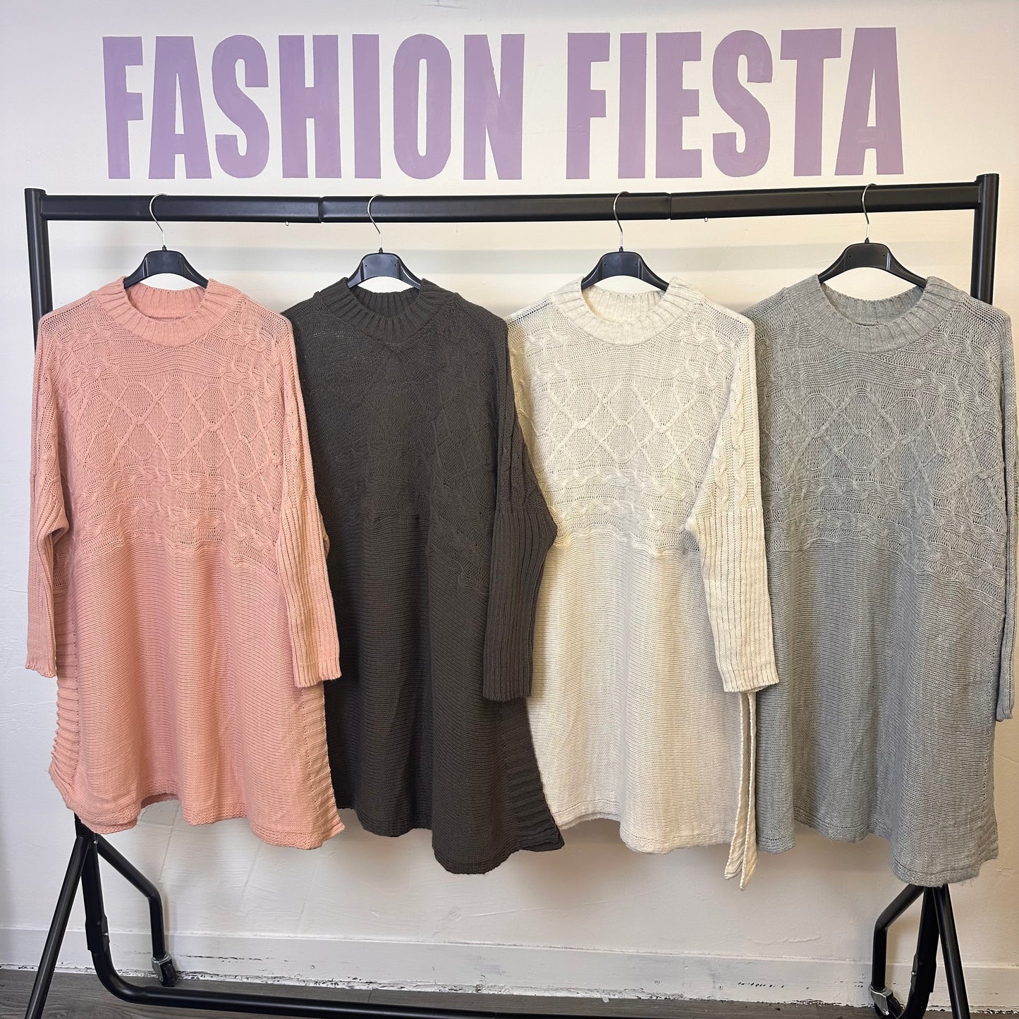 1842 - Chunky Knit Jumper Dress