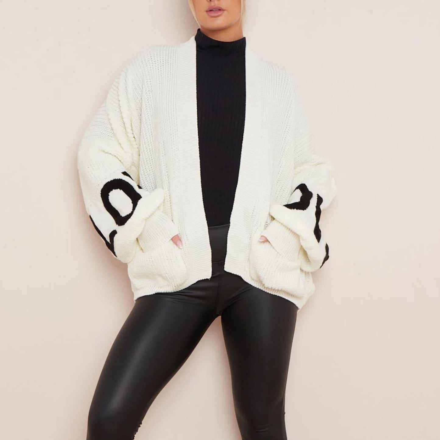 1428 - LOVE BUBBLE SLEEVE CARDIGAN