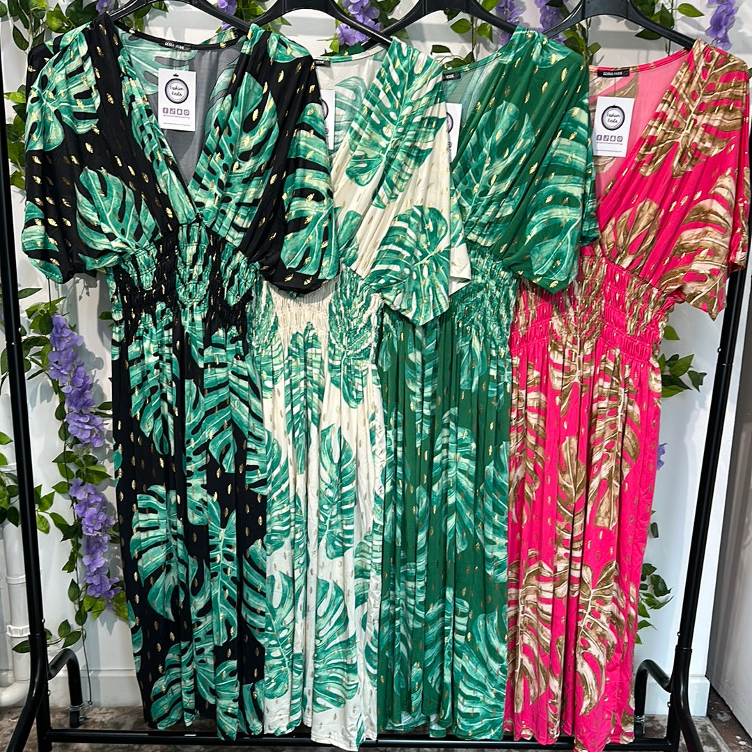 1632 - Magic Midi Dress (4 Colours)