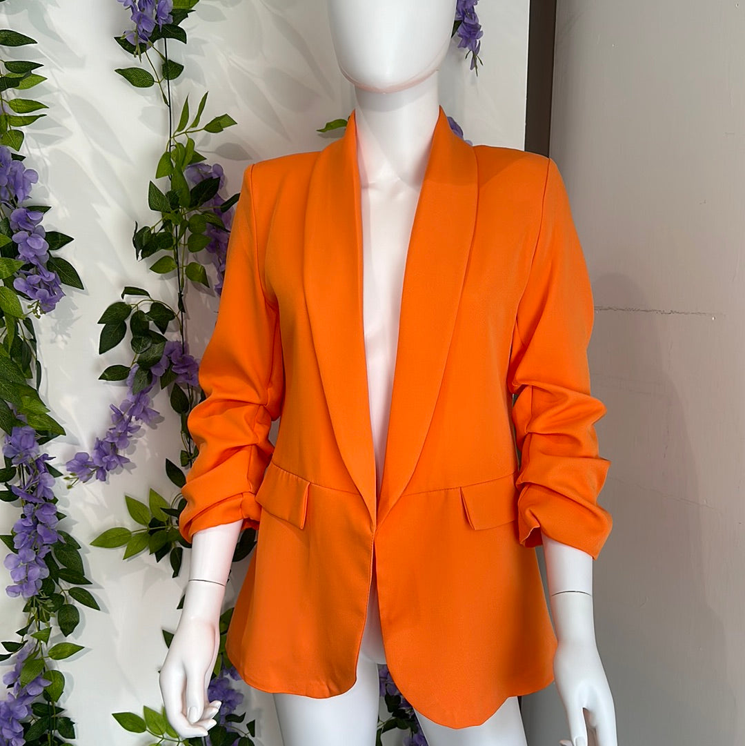 1171 - RUCHED SLEEVE BLAZER