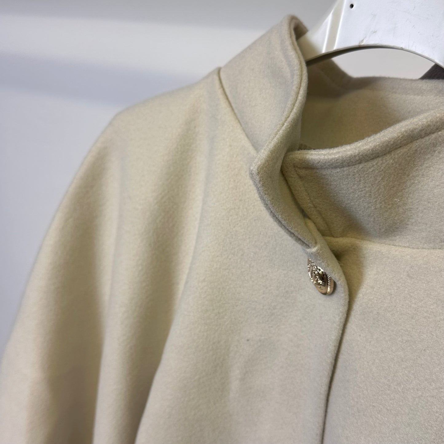 1876 - Gold Button Longer Length Cape with Adjustable Belt