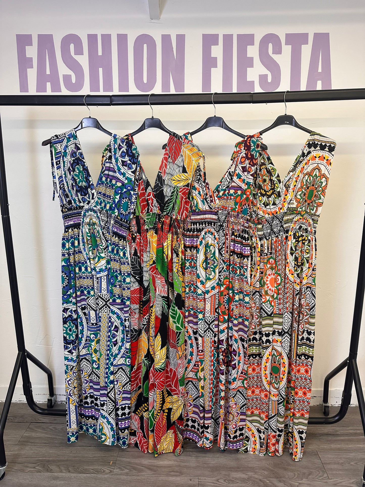 1936 - Funky Print Maxi Dress