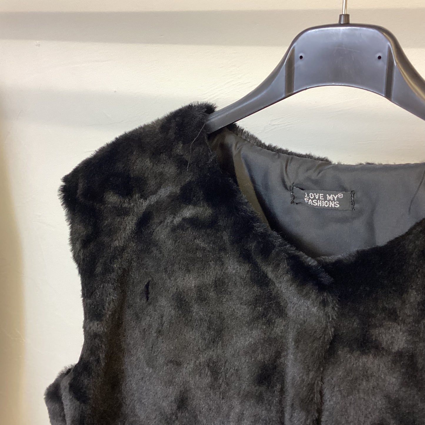 1880 - Faux Fur Button Up Gilet