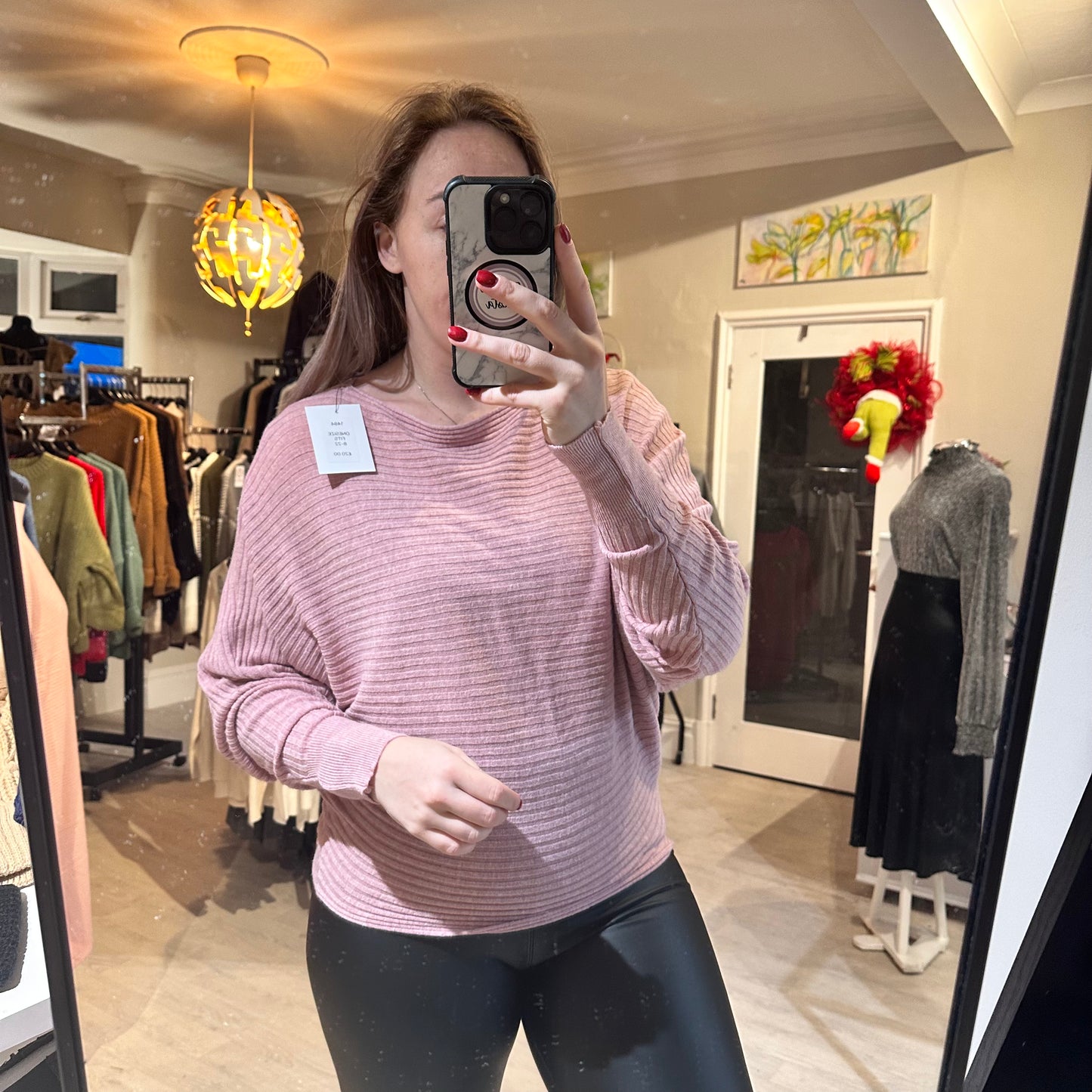 1484 - RIBBED BATWING SWEATER