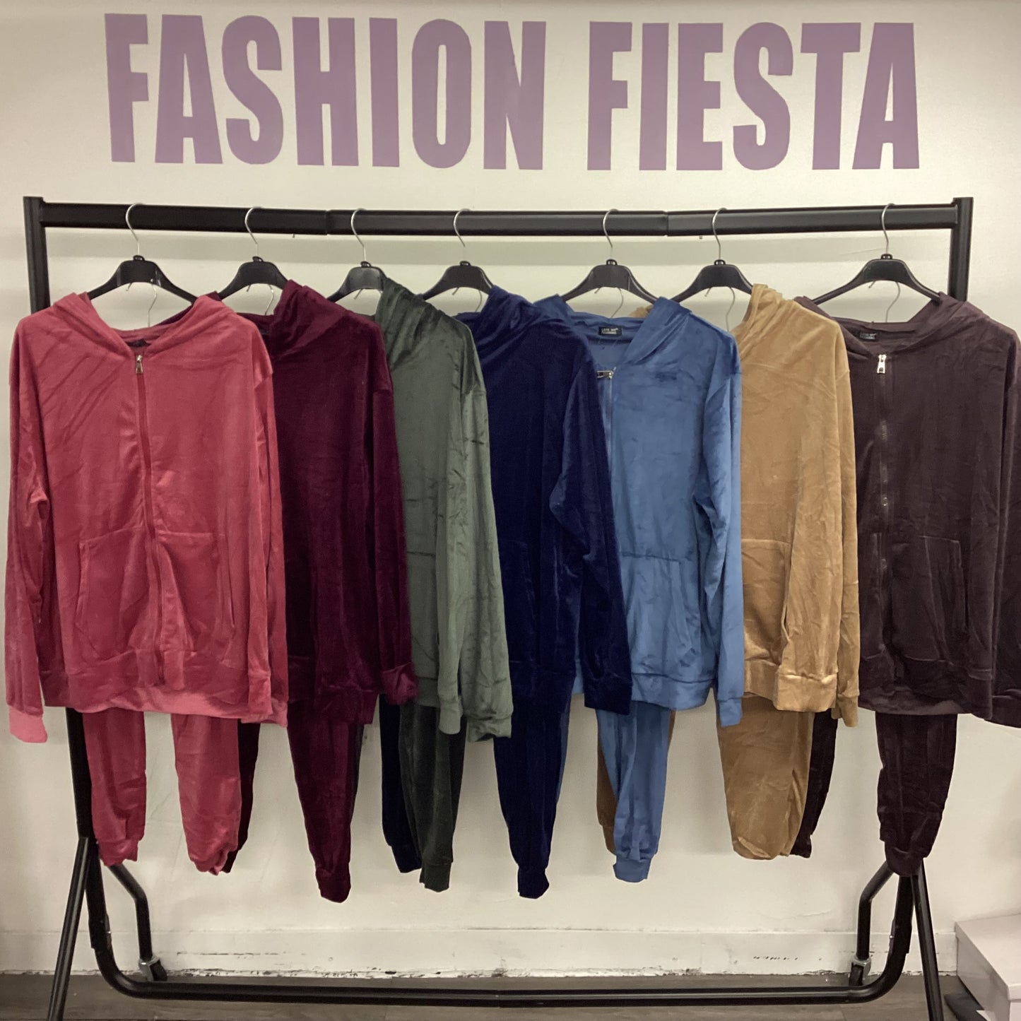 1881 - Velour Zip Up Loungewear Set