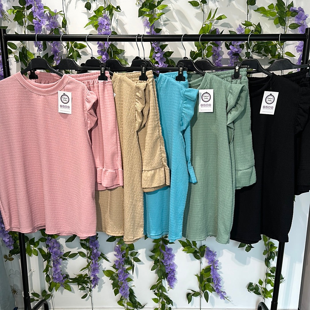 1635 - Cheesecloth Short Frill Set