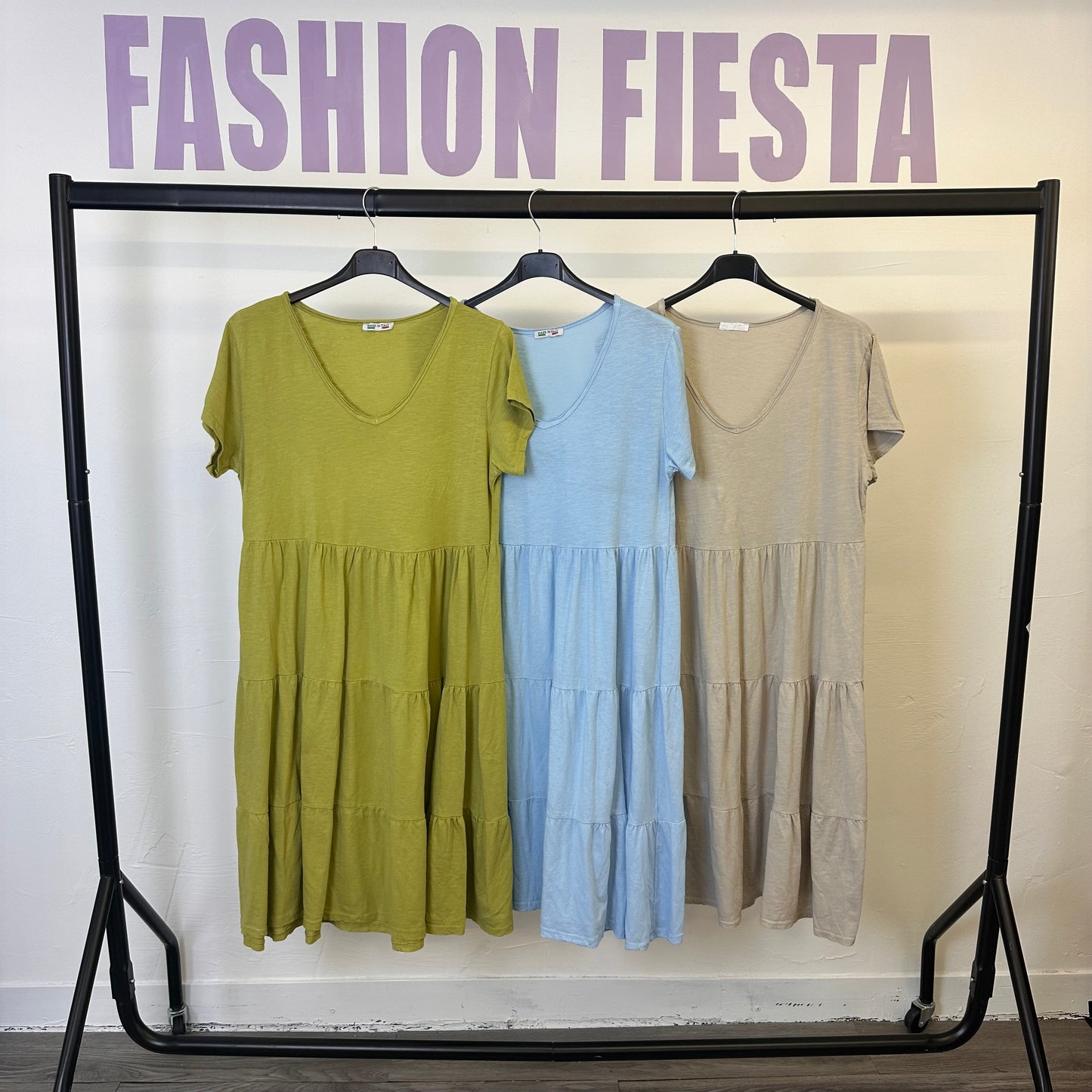 1764 - Summer Cotton Smock Dress
