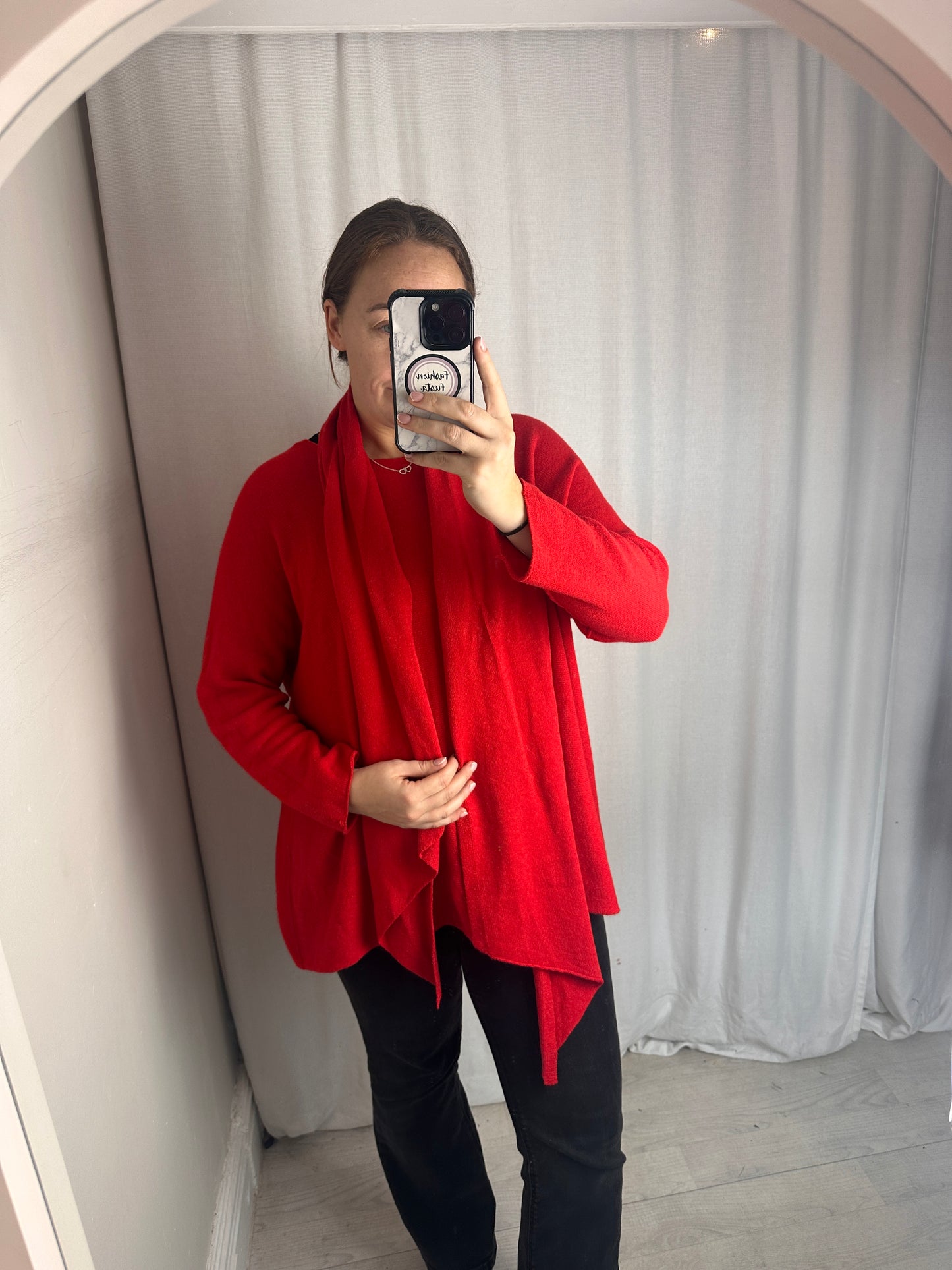 1994 - Red Soft Touch Jumper with Matching Scarf