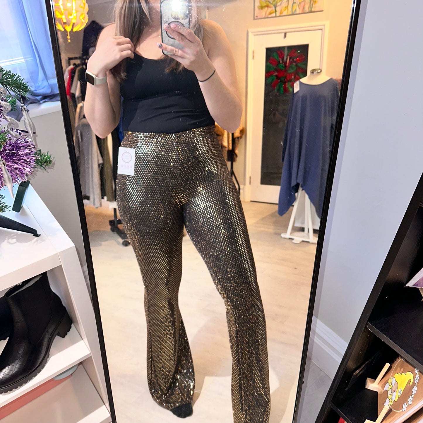 1496 - GLITTER PANTS