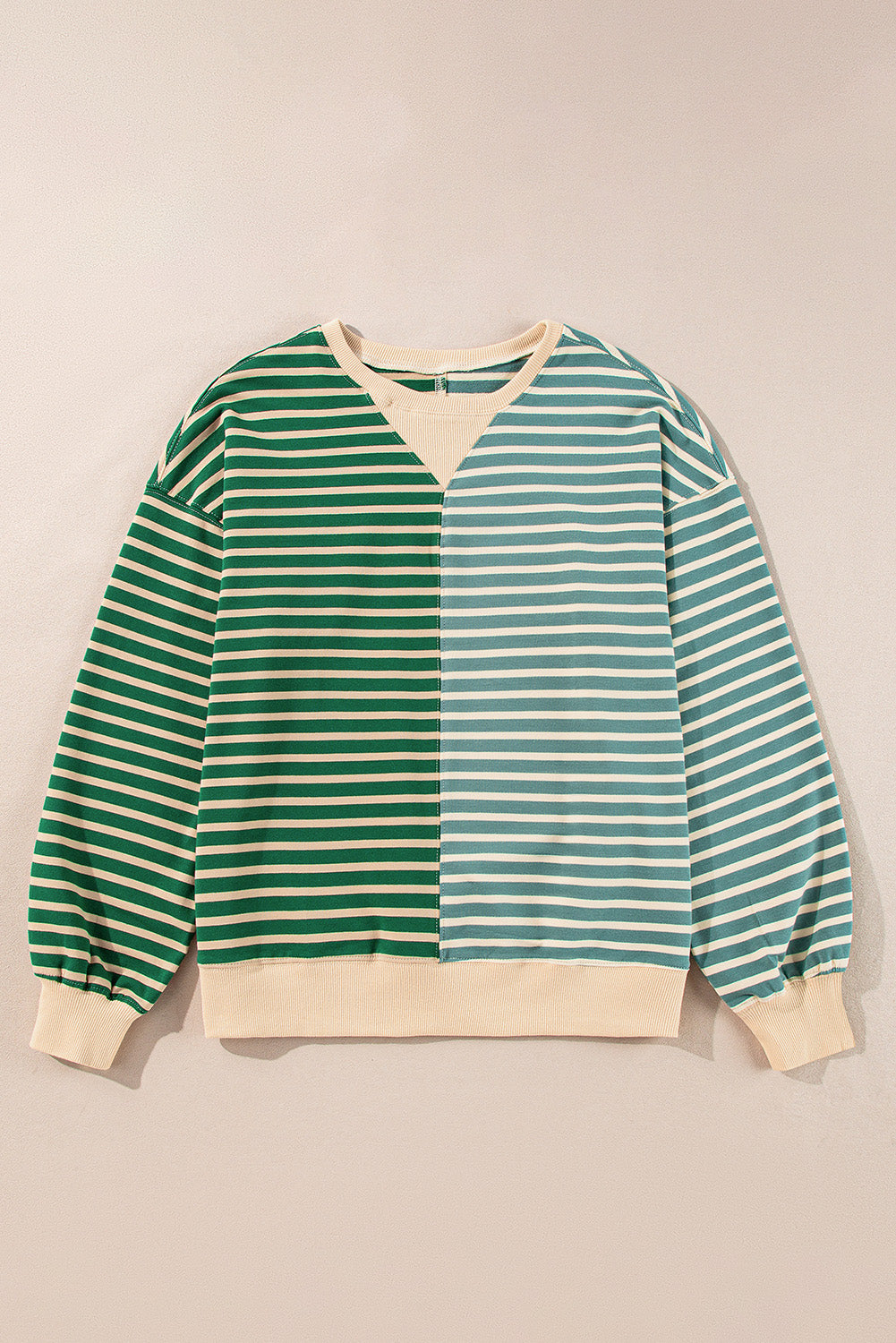 Colorblock Drop Shoulder Oversize Sweatshirt