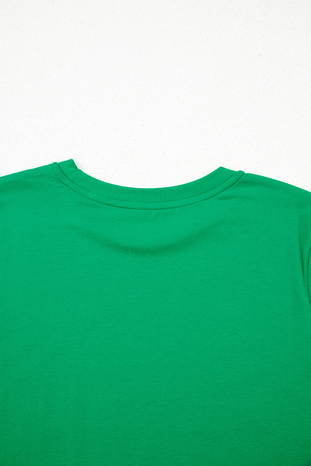 Light Blue Bright Casual Plain Crew Neck Tee