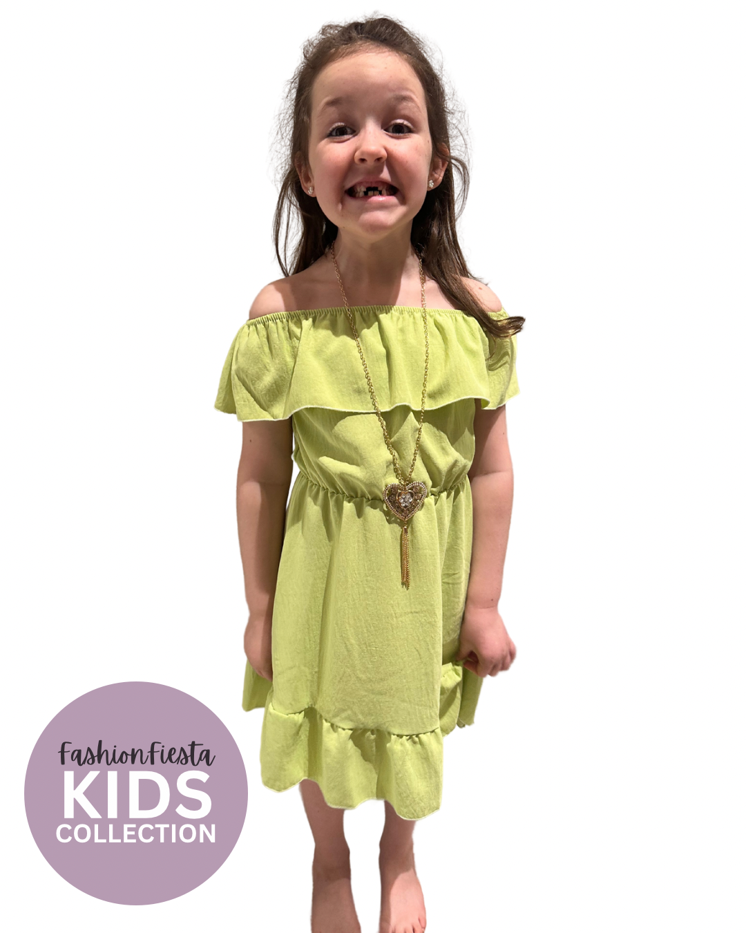 K1012 - Girls Dress with Necklace