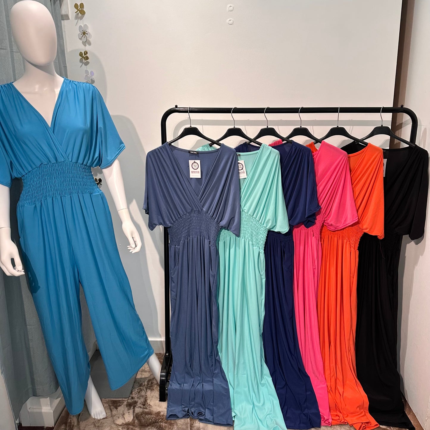1589 - Plain Coloured Magic Jumpsuit