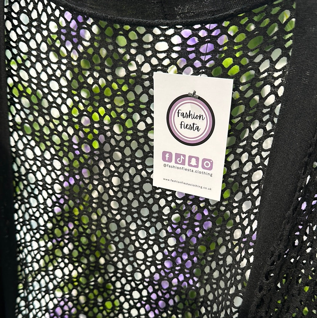 1679 - Lightweight Fishnet Cardigan
