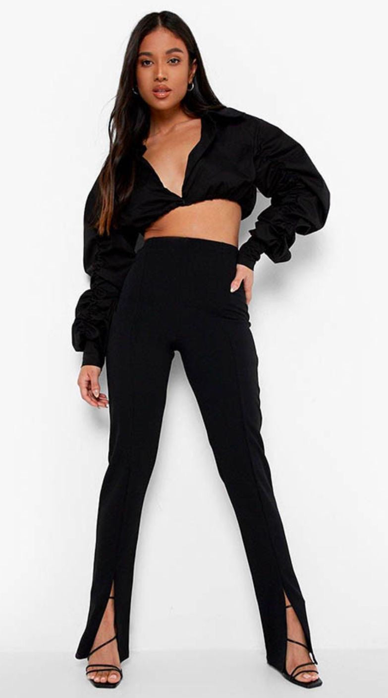 B1034 - BH Split Hem Trouser
