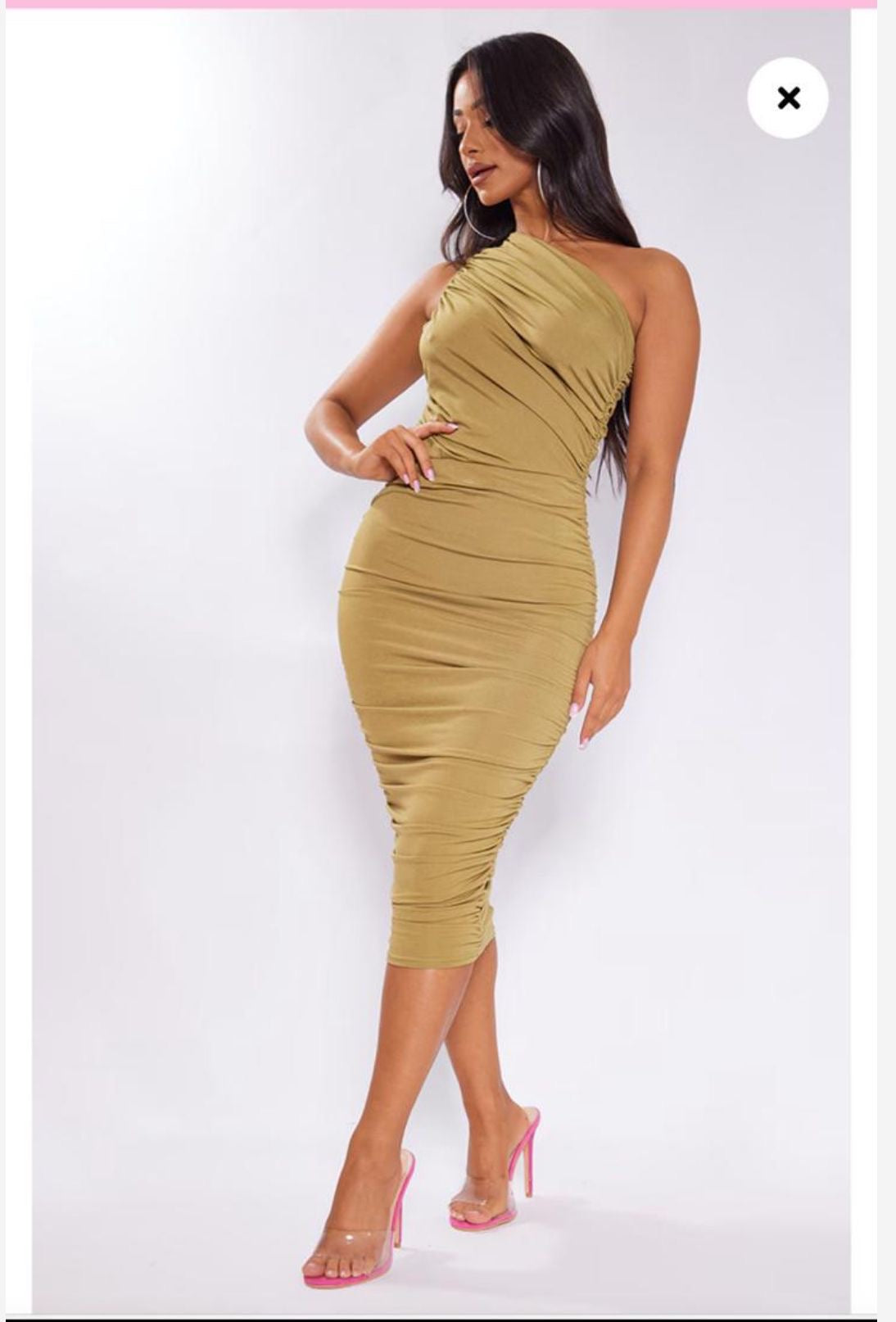B1035 - PLT Olive Dress