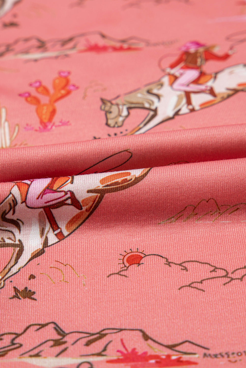 Blossom Cowgirl Country Print Pajamas Set