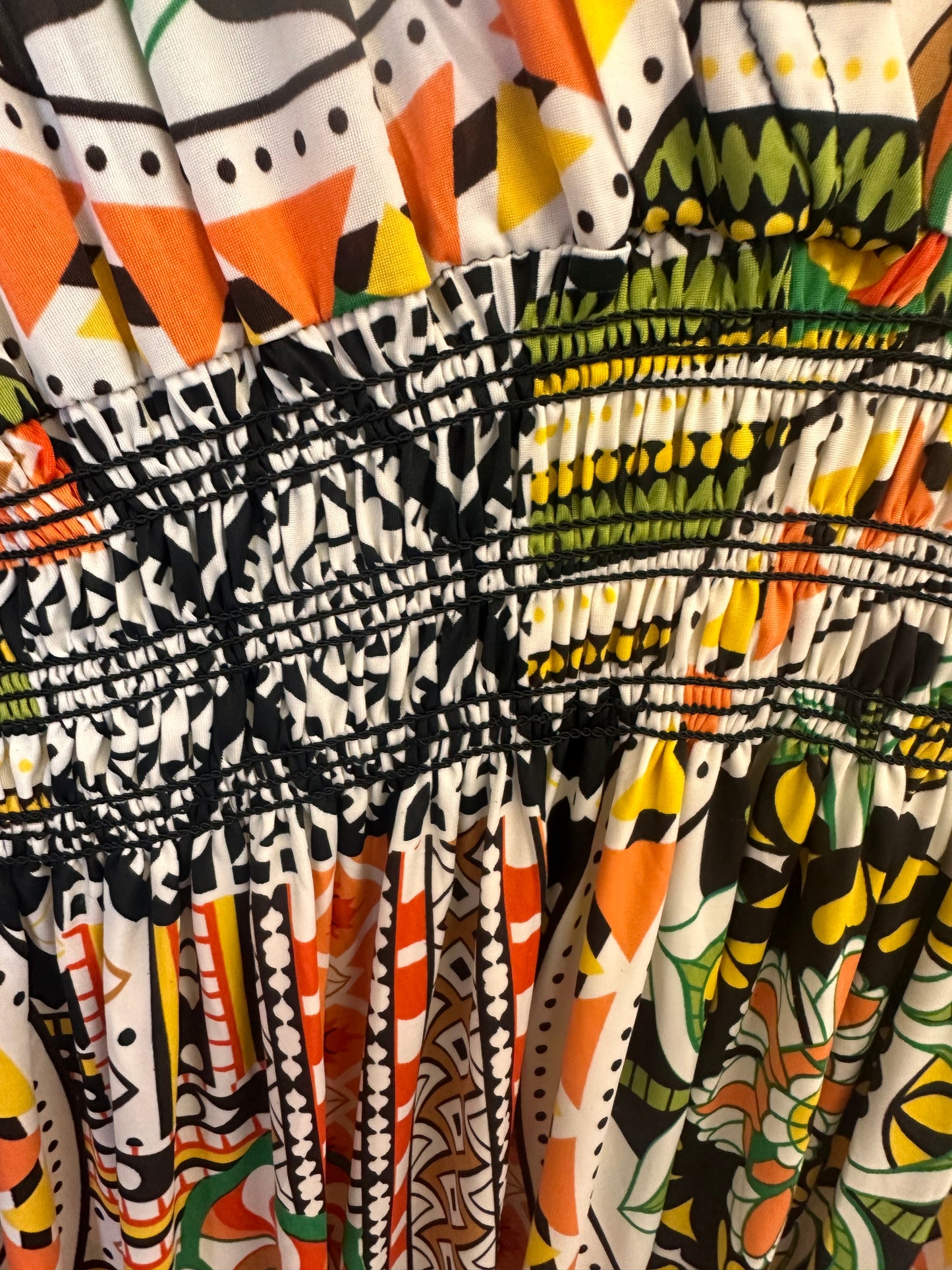 1936 - Funky Print Maxi Dress