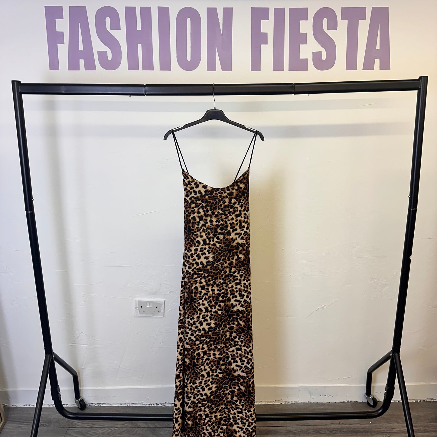 1772 - Leopard Strappy Maxi