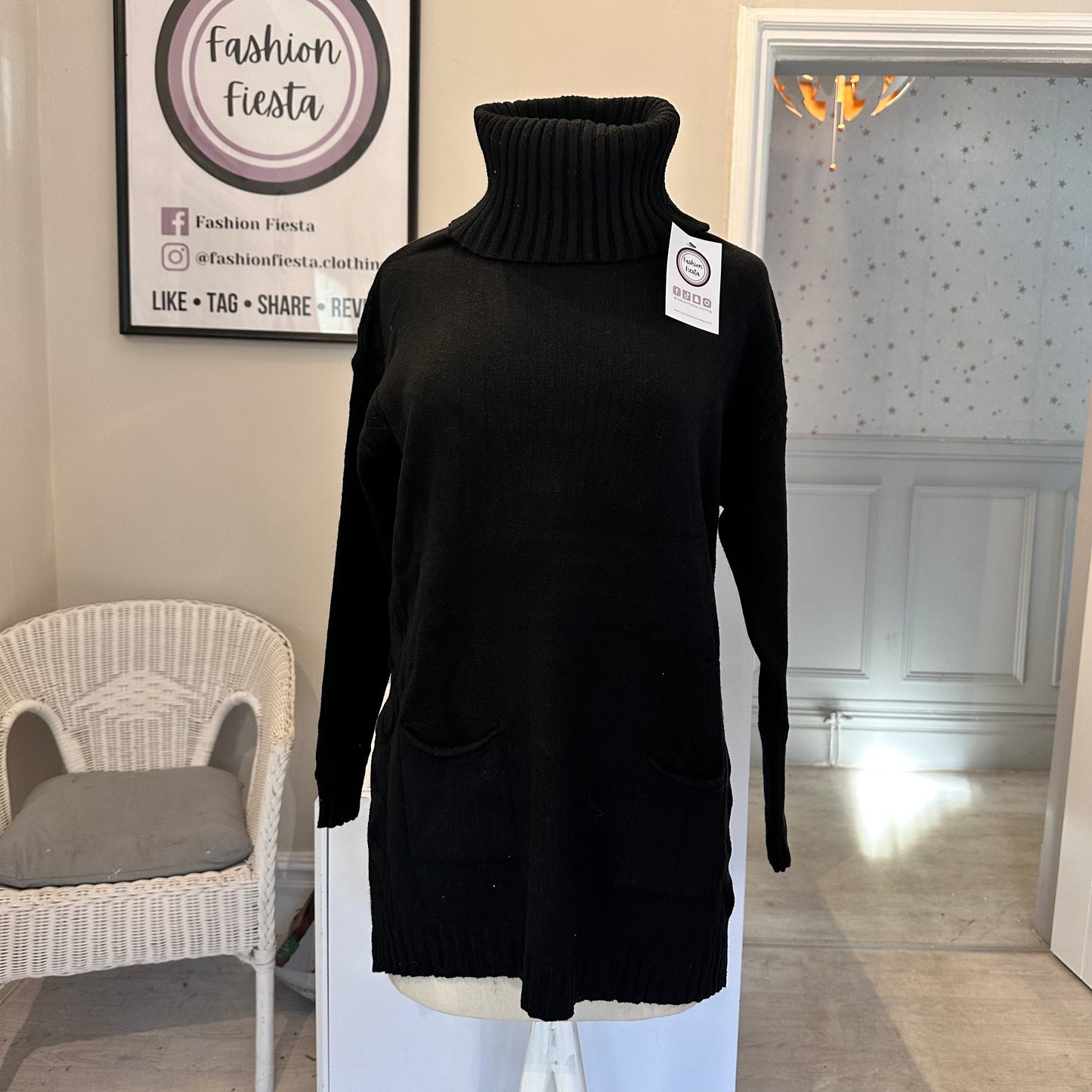 1492 - CHUNKY NECK POCKET SOFT TOUCH JUMPER