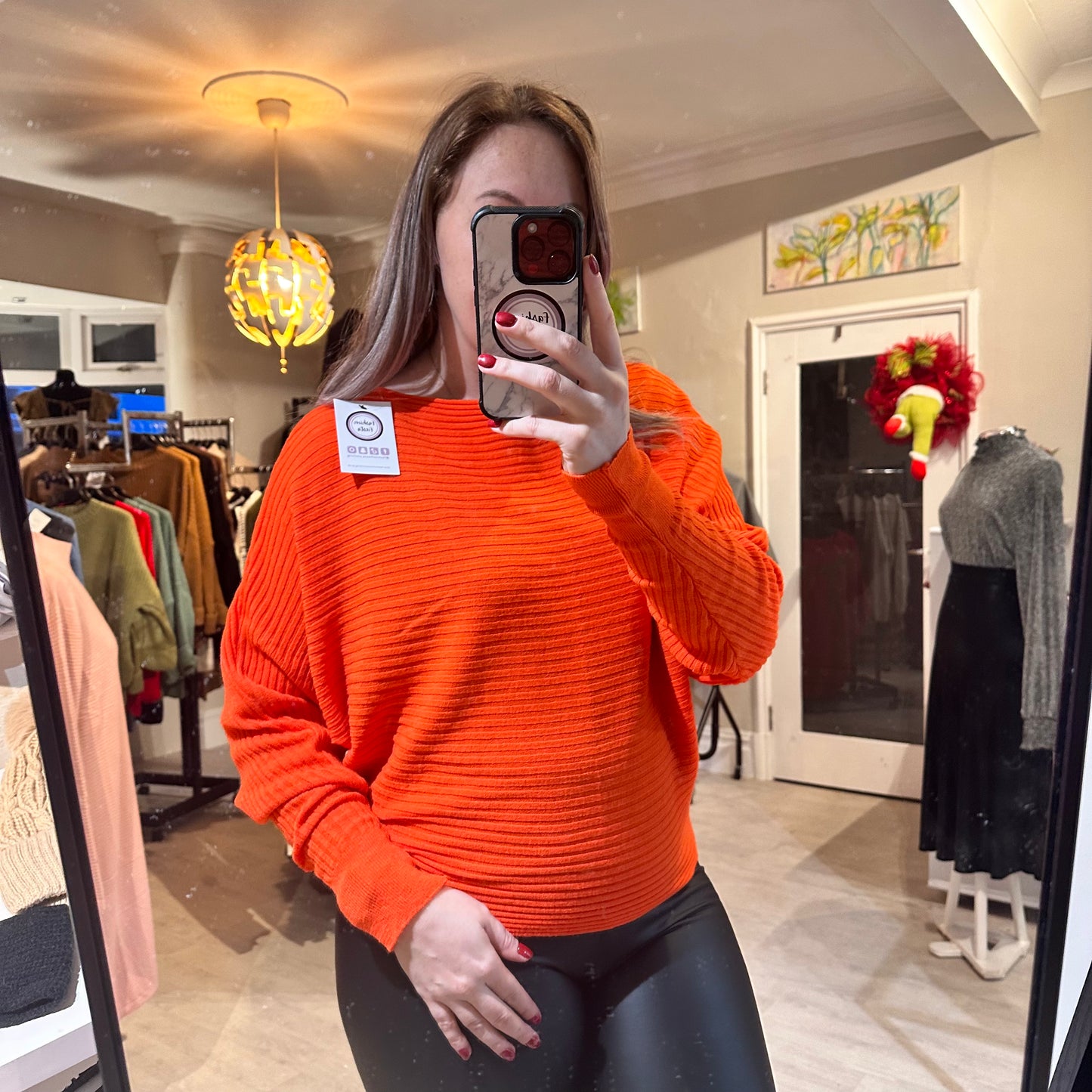 1484 - RIBBED BATWING SWEATER