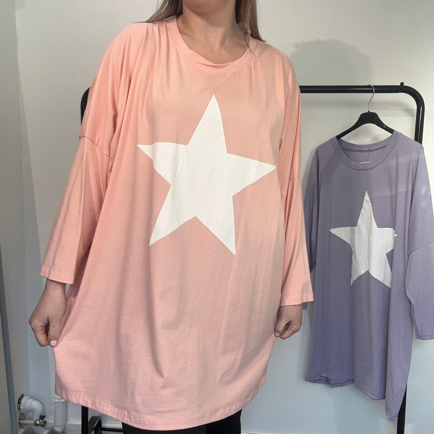 1526 - STAR 3/4 SLEEVE TOP