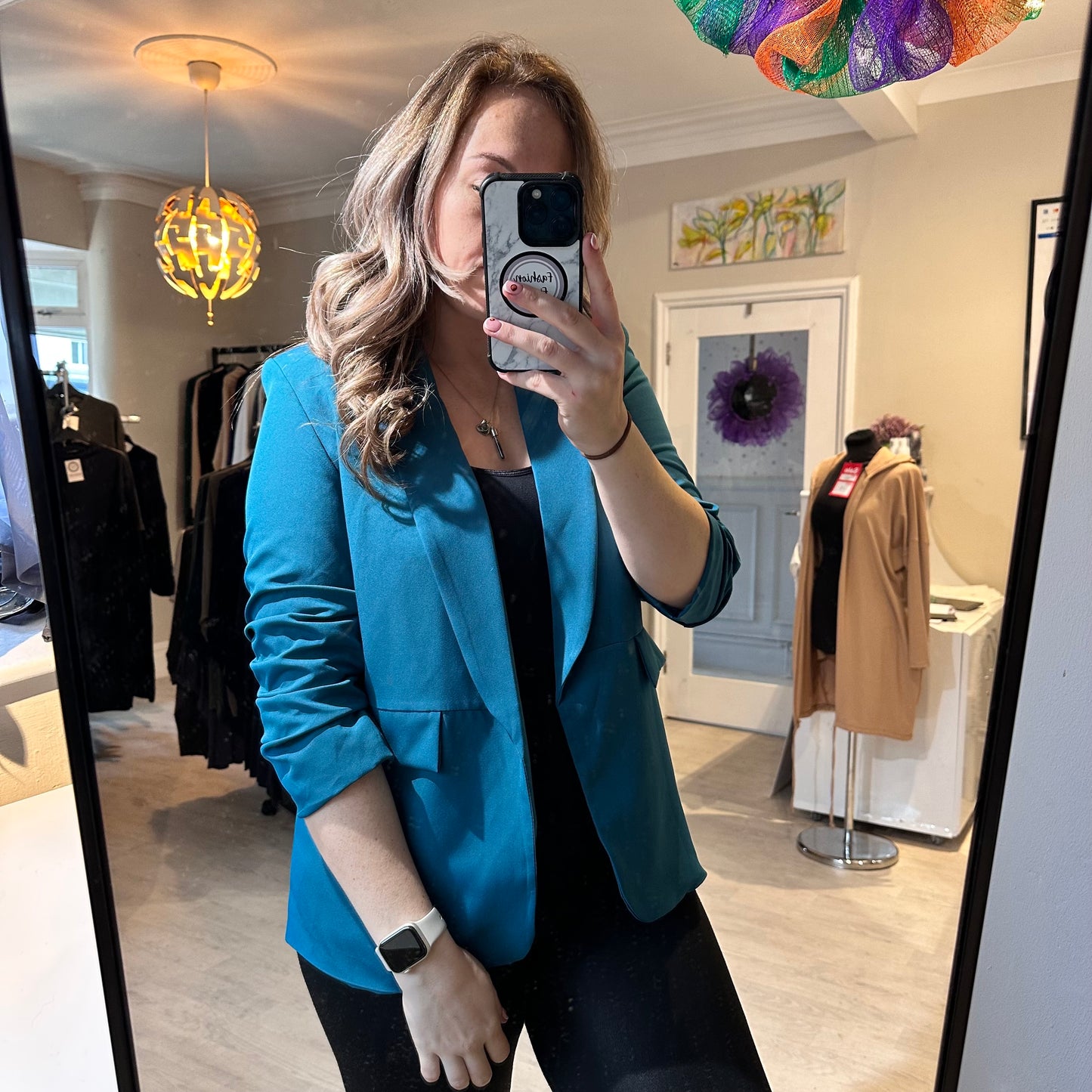 1171 - RUCHED SLEEVE BLAZER