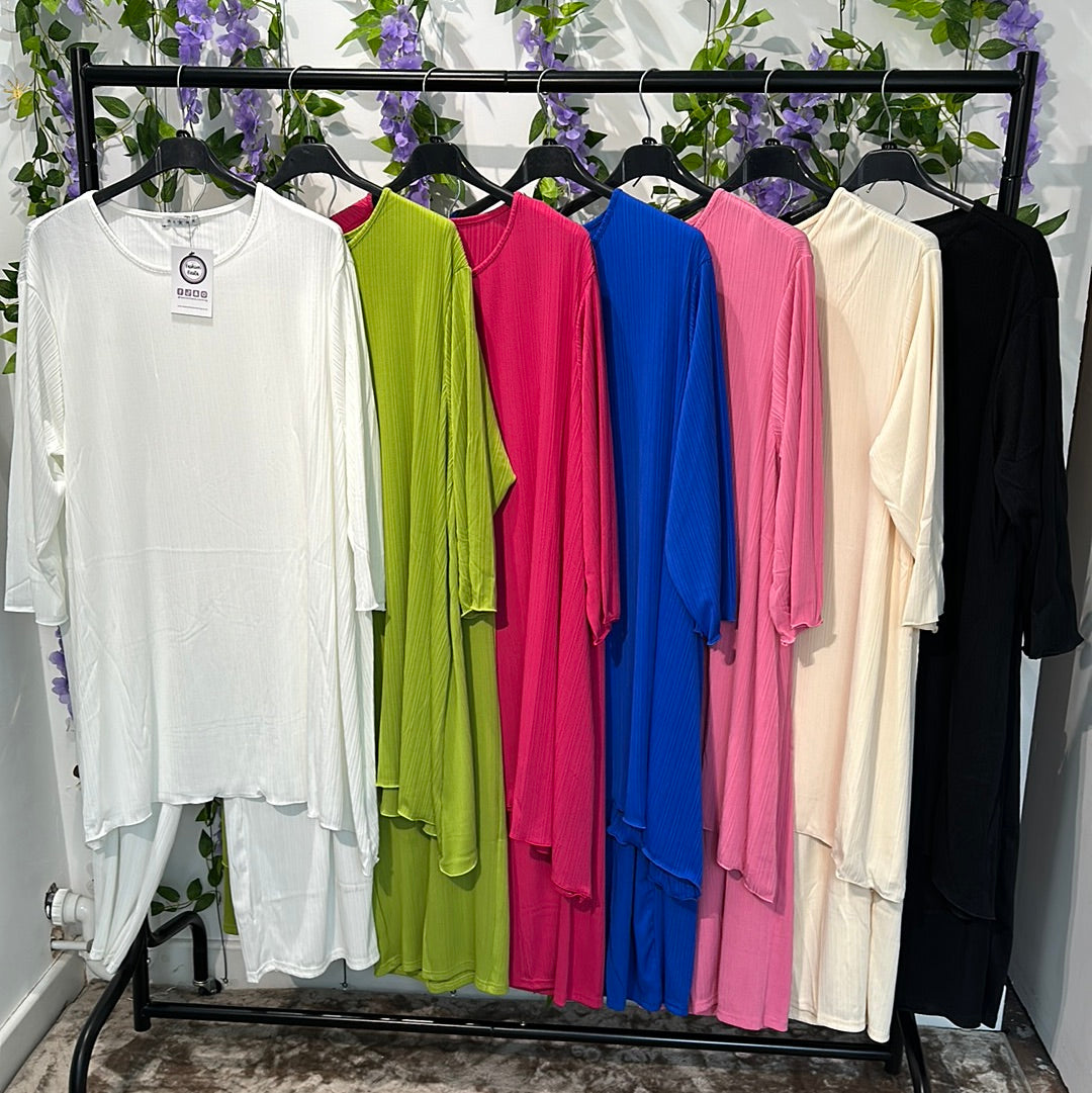 1634 - Long Pants Lounge Set (7 Colours)