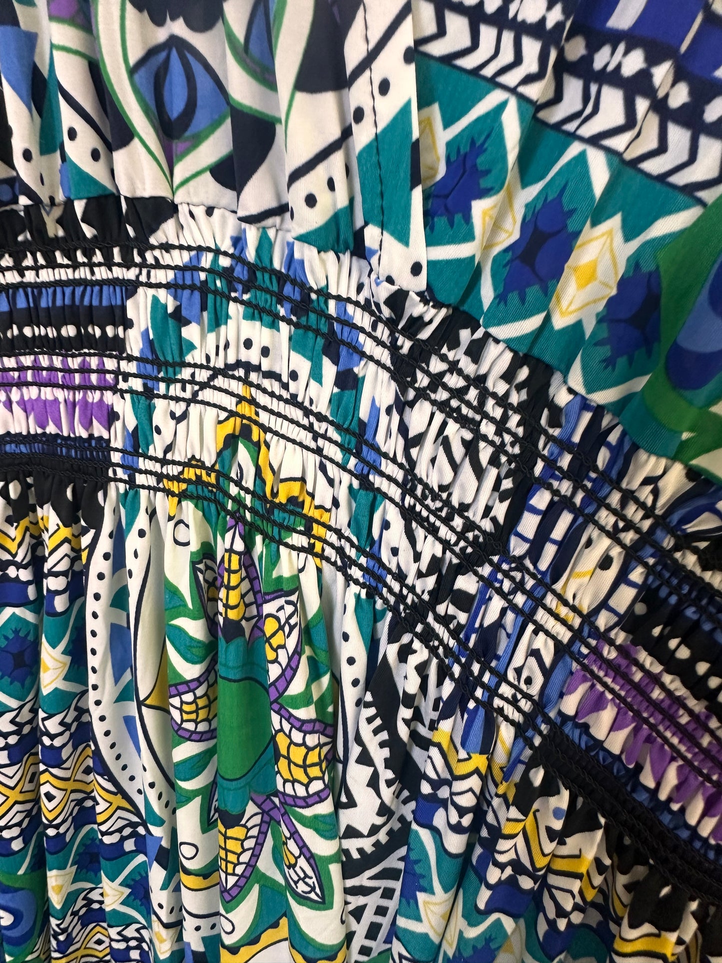 1936 - Funky Print Maxi Dress