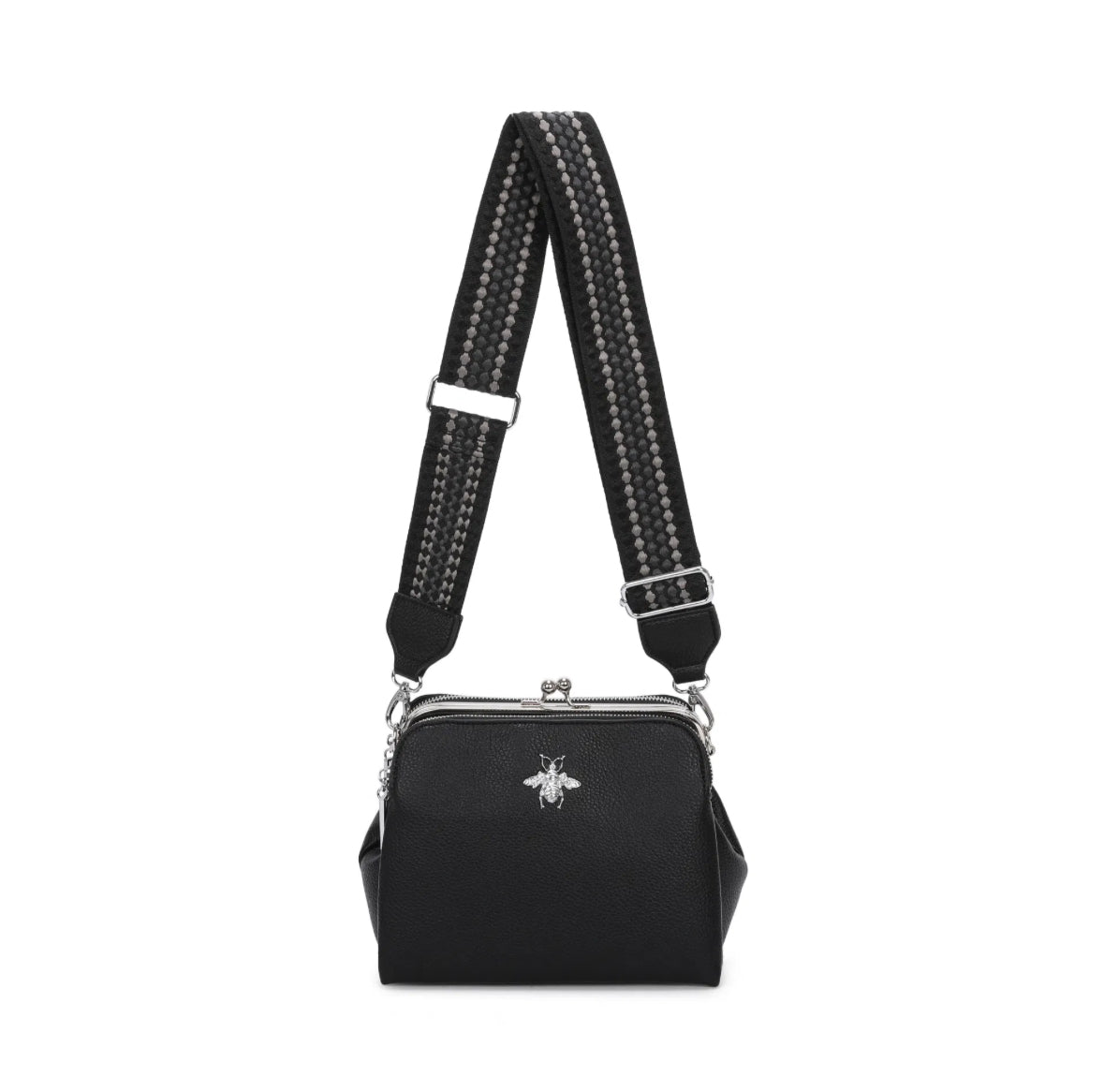A070 - Bee Detail Clasp Bag