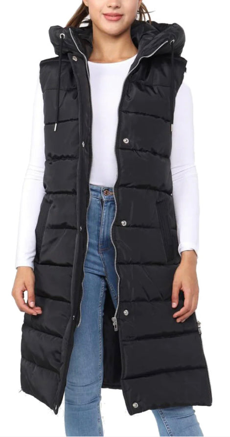 1034 - LONG HOODED GILET