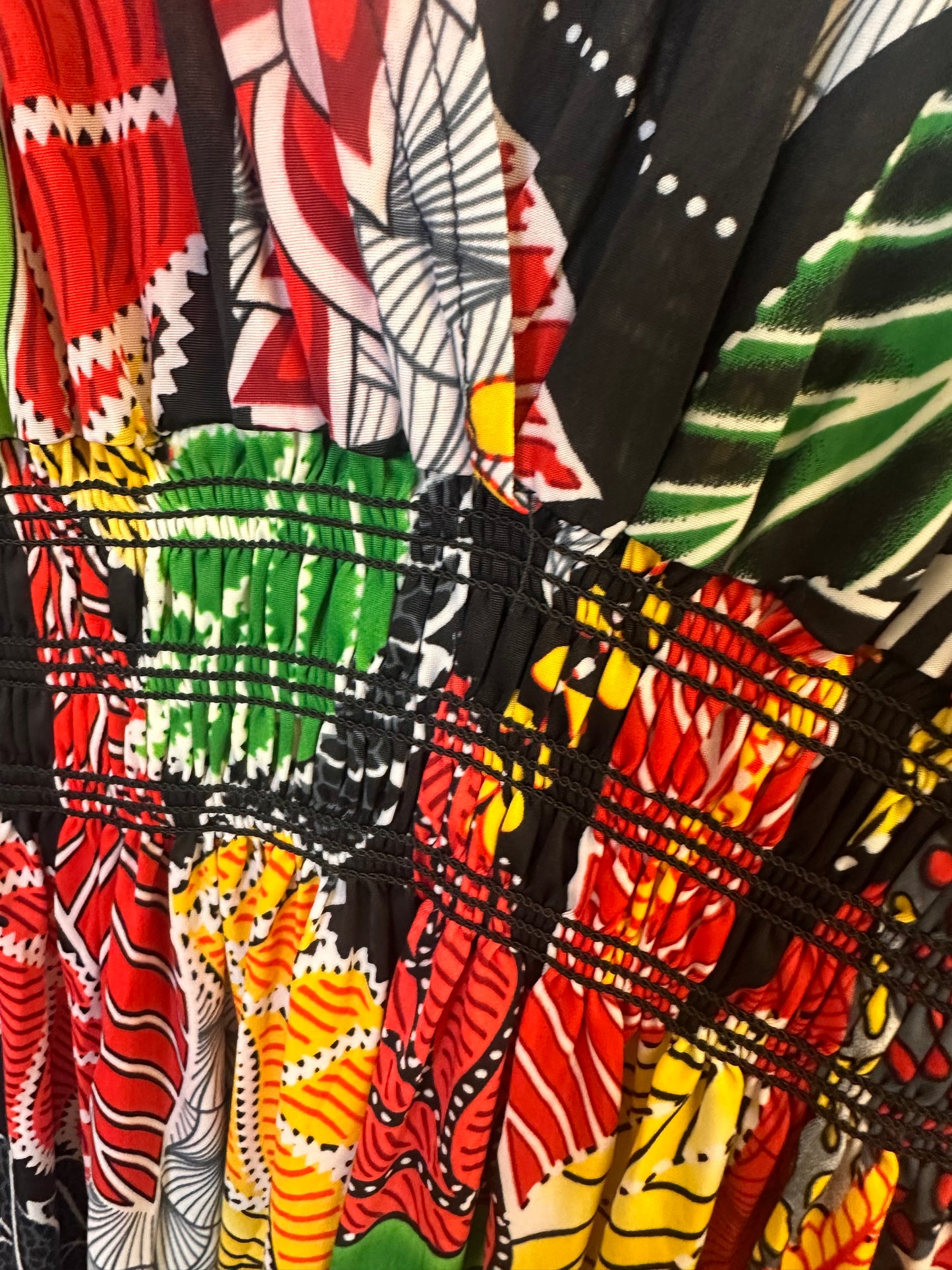 1936 - Funky Print Maxi Dress