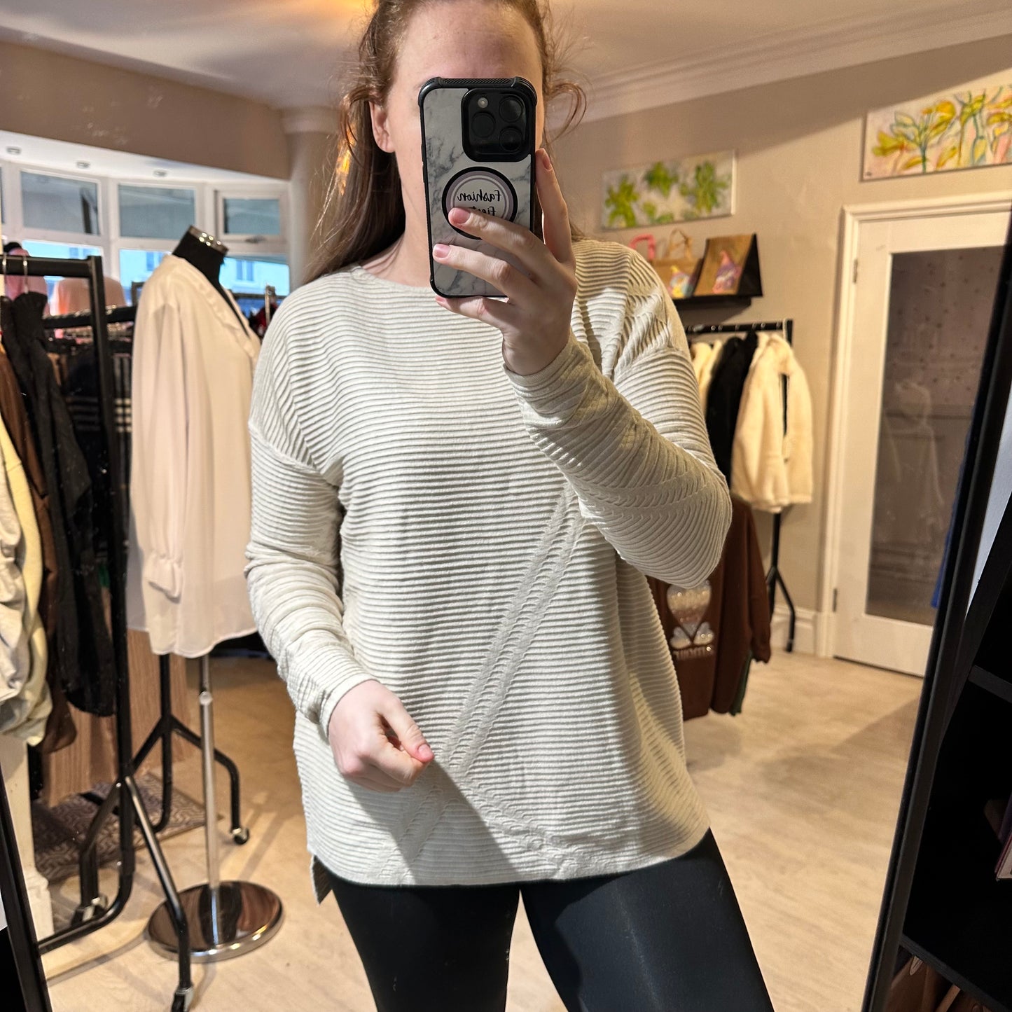 1519 - RIBBED ROUND NECK JUMPER