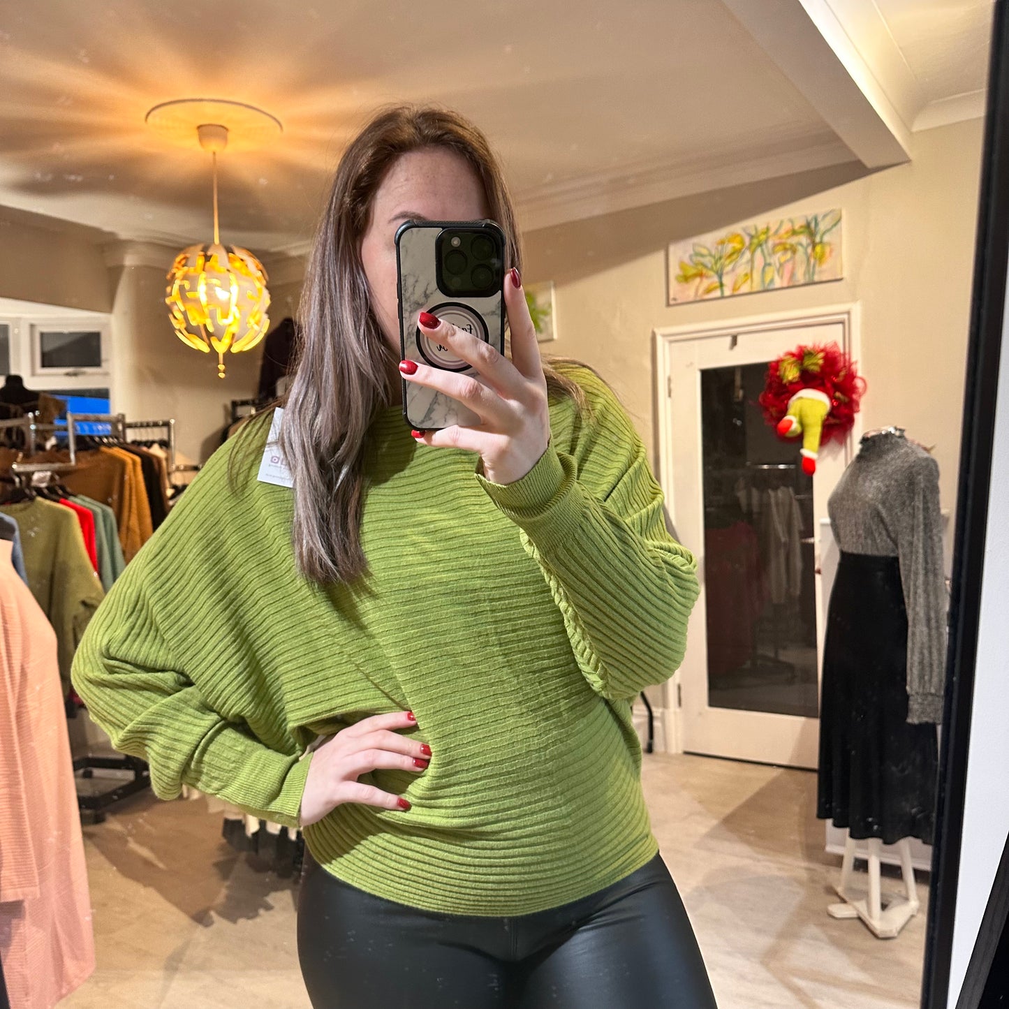1484 - RIBBED BATWING SWEATER