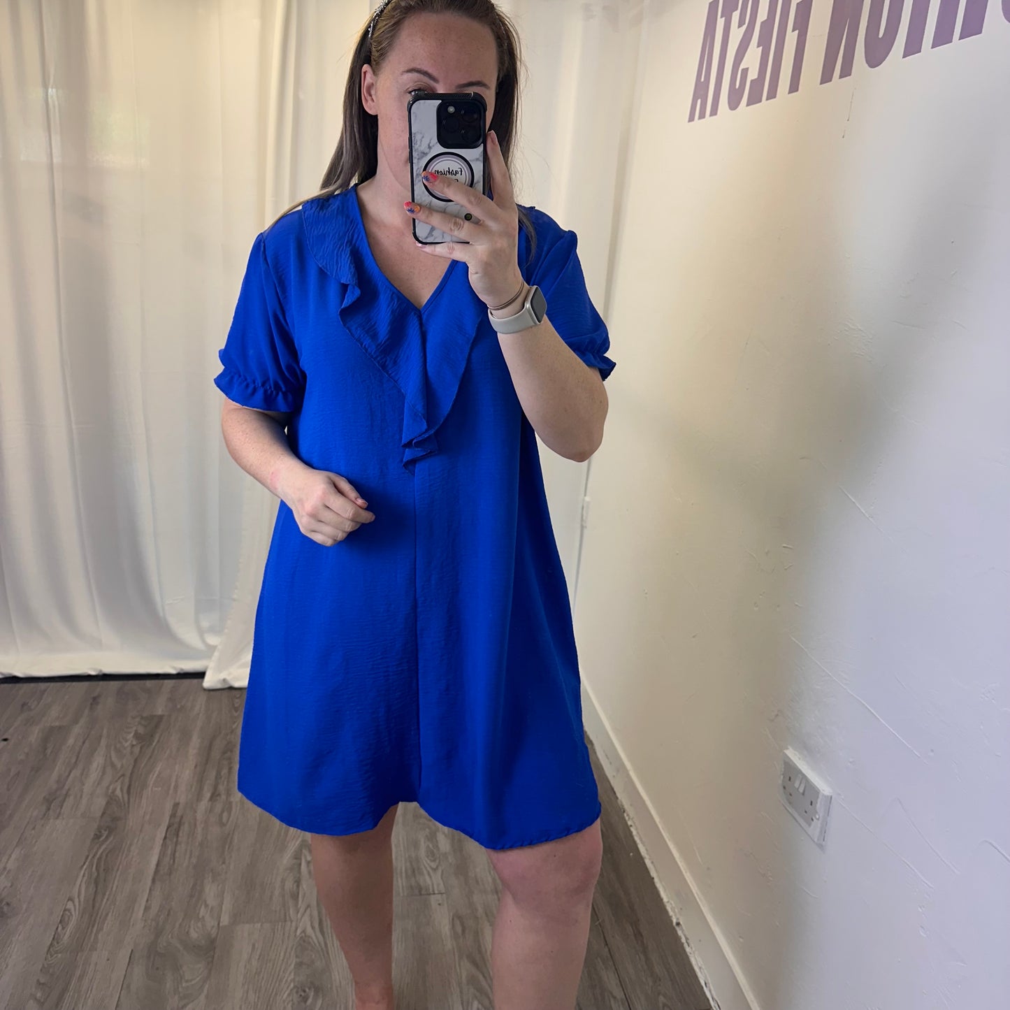 1721 - Frill Front Ruffle Dress
