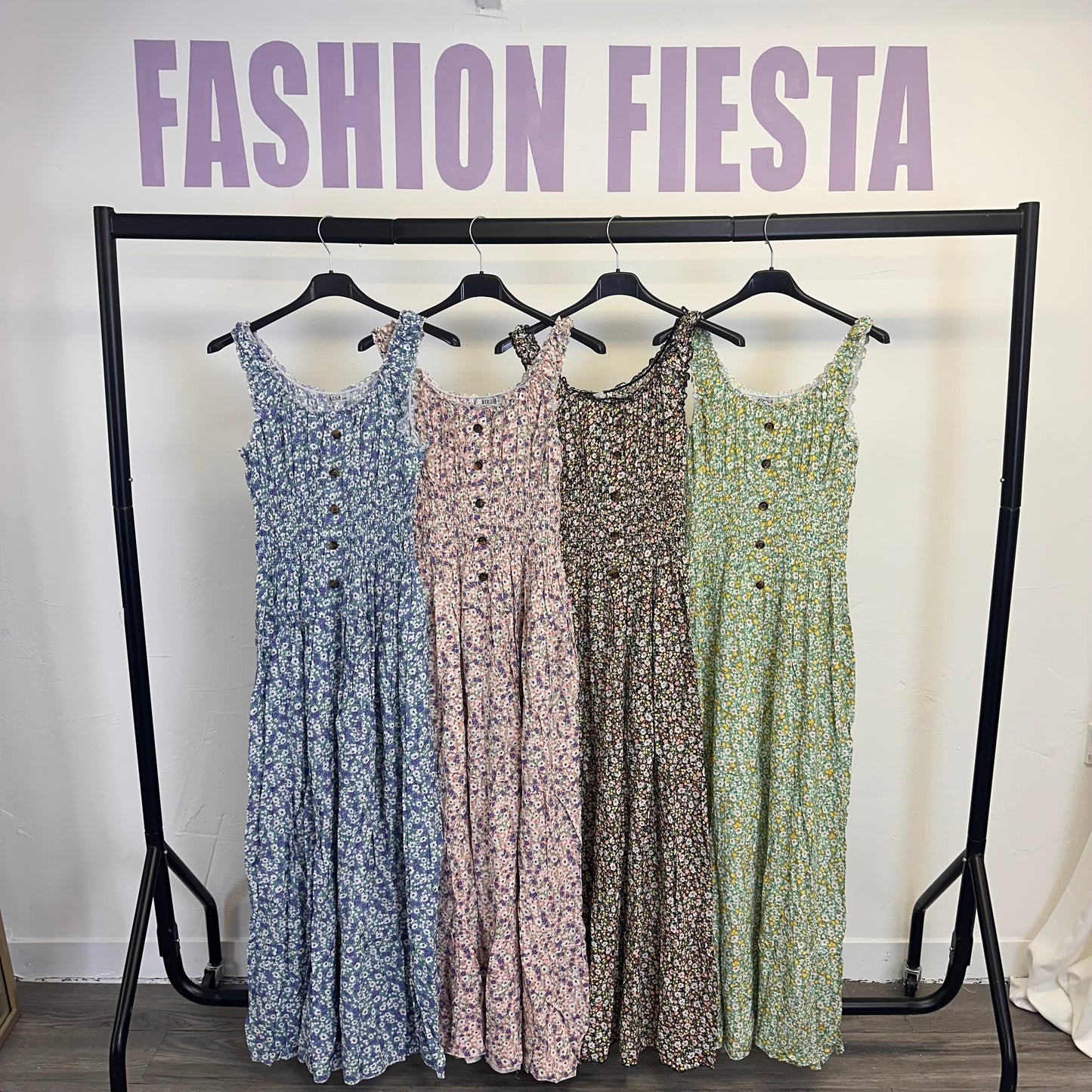 1725 - Ditsy Floral Maxi Dress