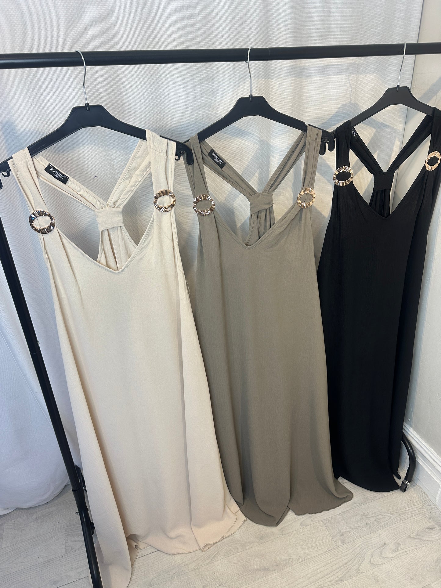 Ring Detail Maxi Dress