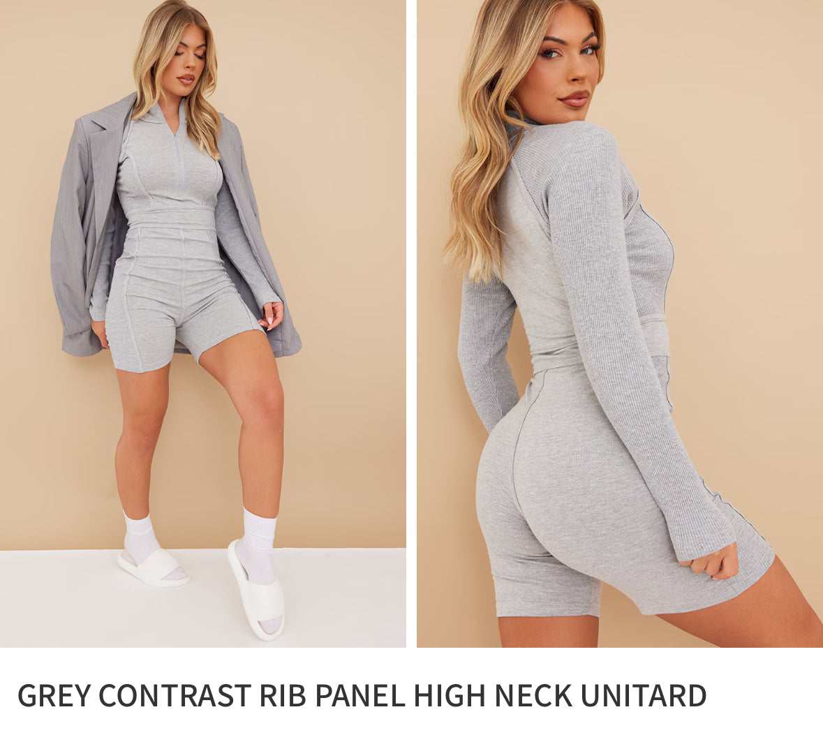B1020 - PLT Grey Unitard
