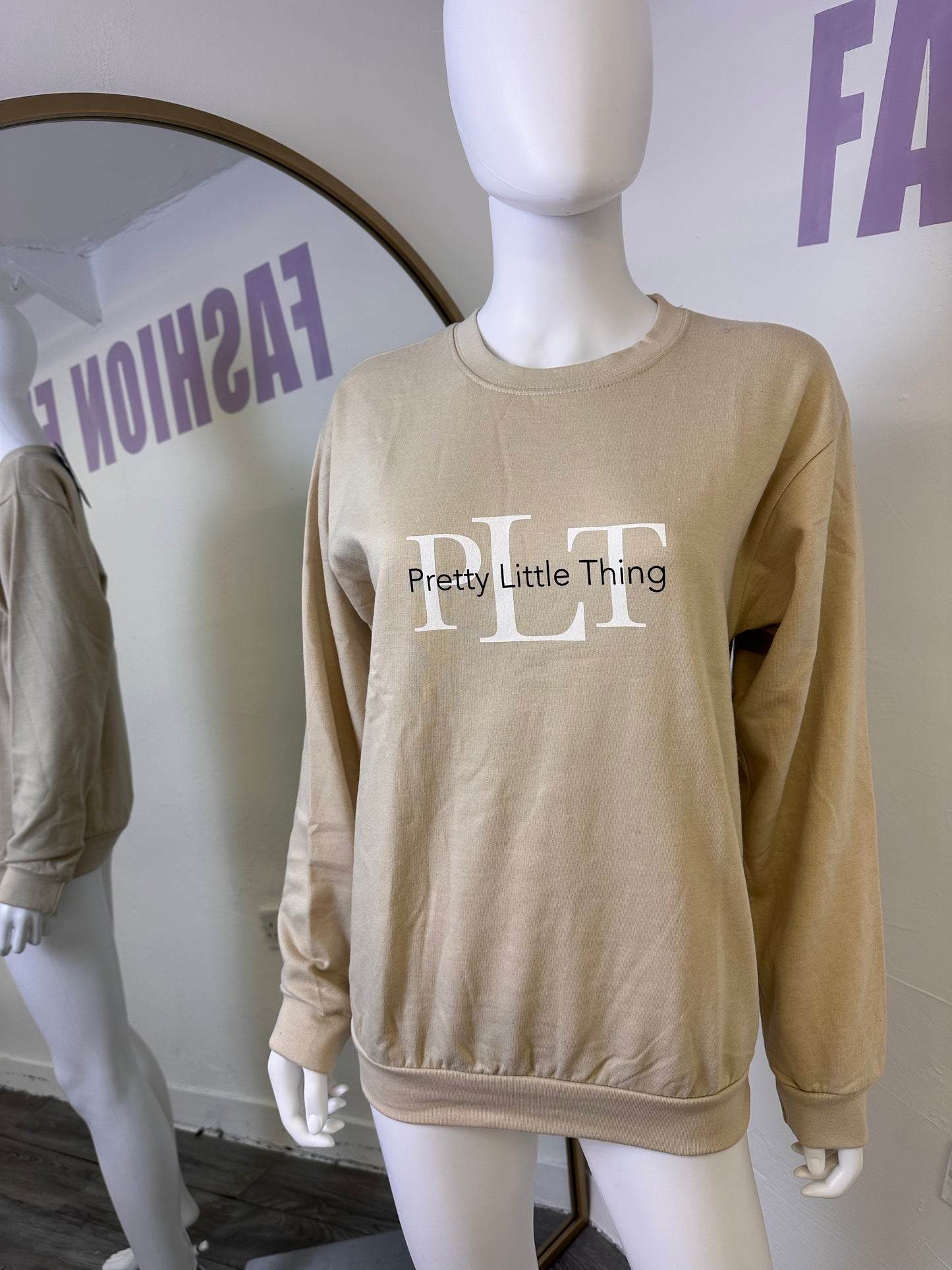 B1029 - Beige PLT Sweater