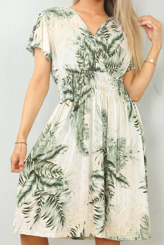 1931 - Magic Leaf Print Dress