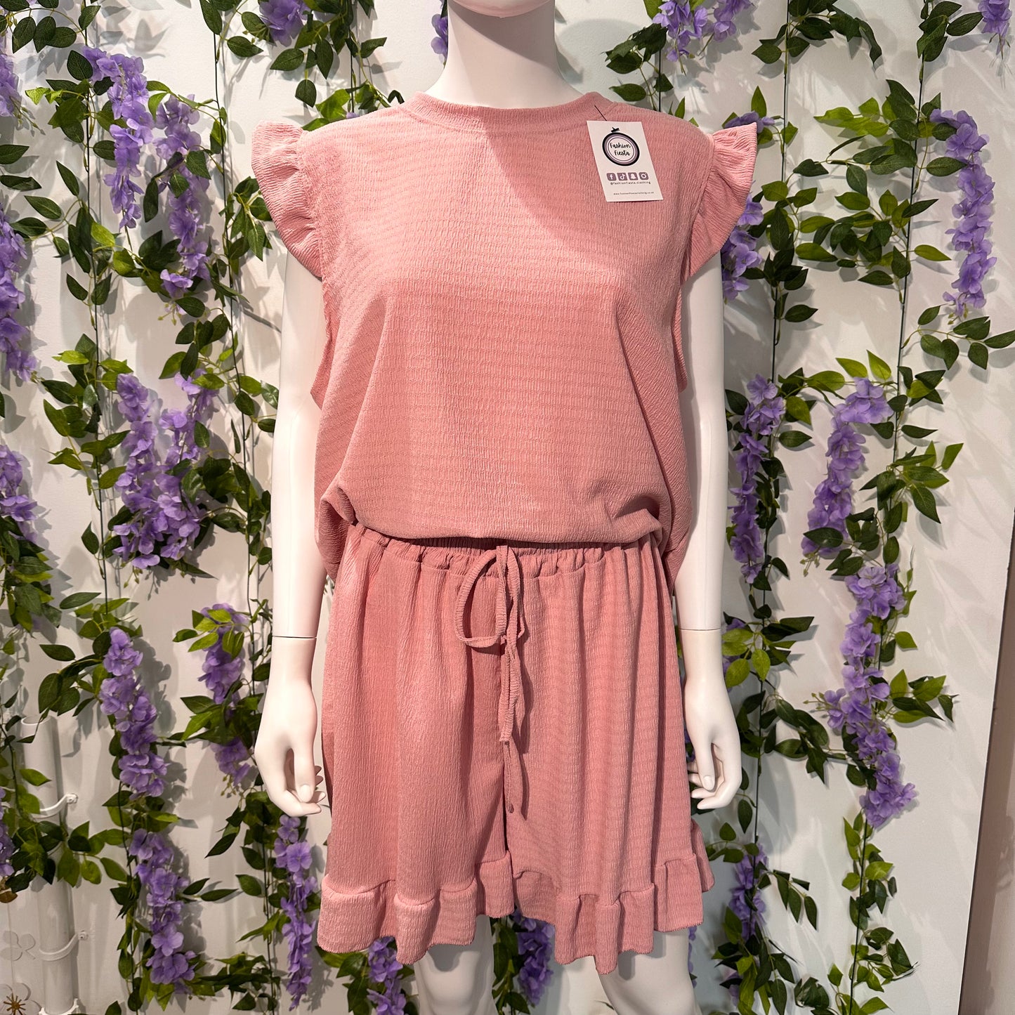1635 - Cheesecloth Short Frill Set