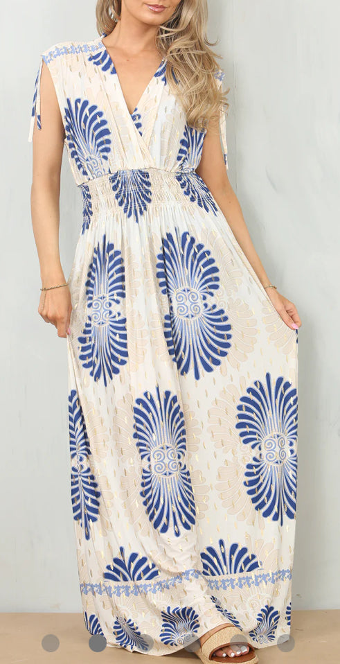 1930 - Magic Print Maxi Dress
