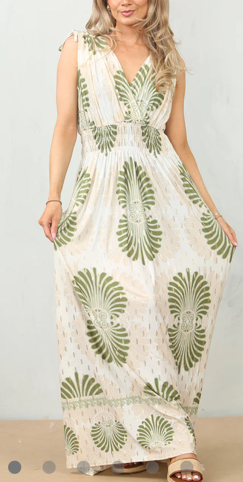 1930 - Magic Print Maxi Dress