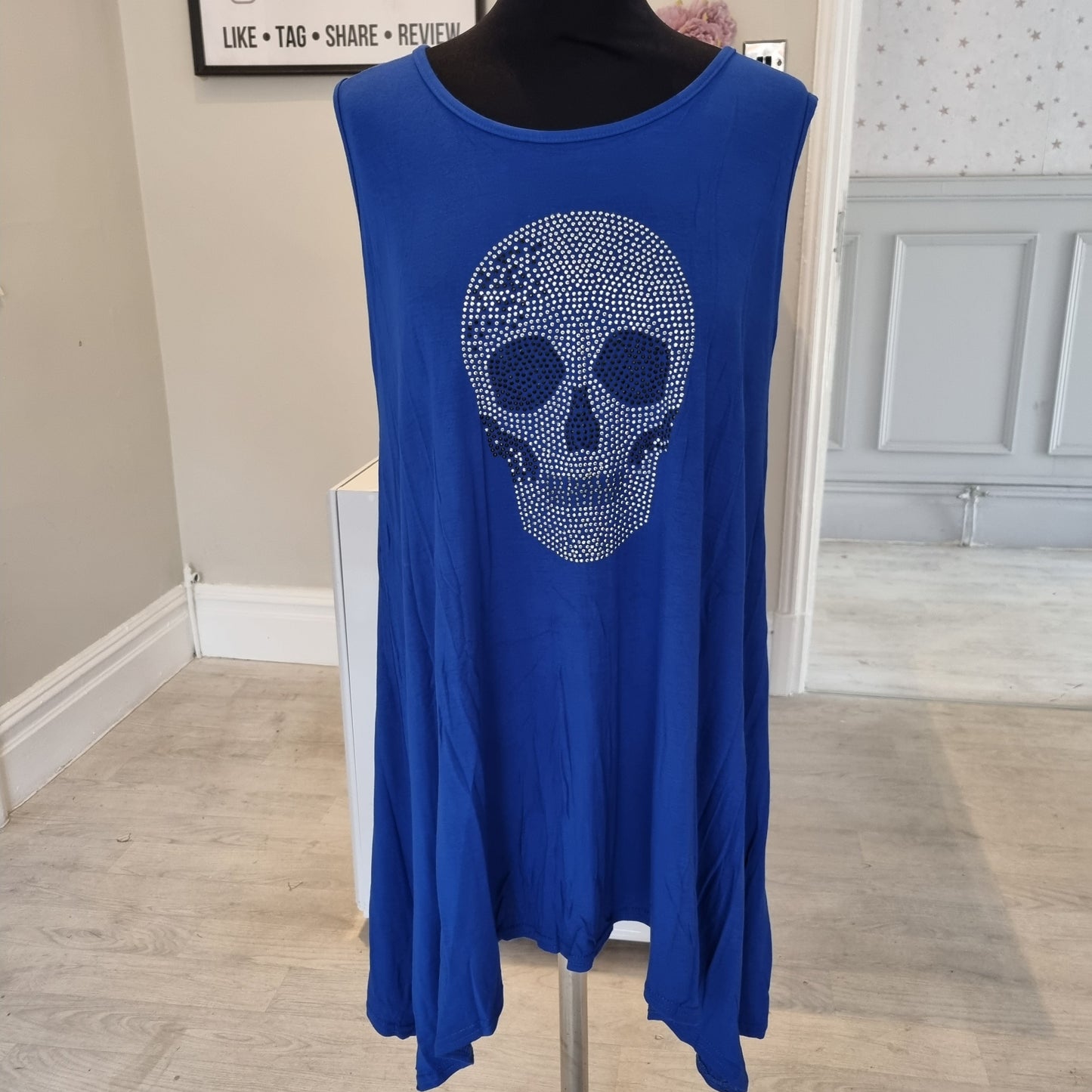 1261 - SKULL TOP (8 COLOURS)