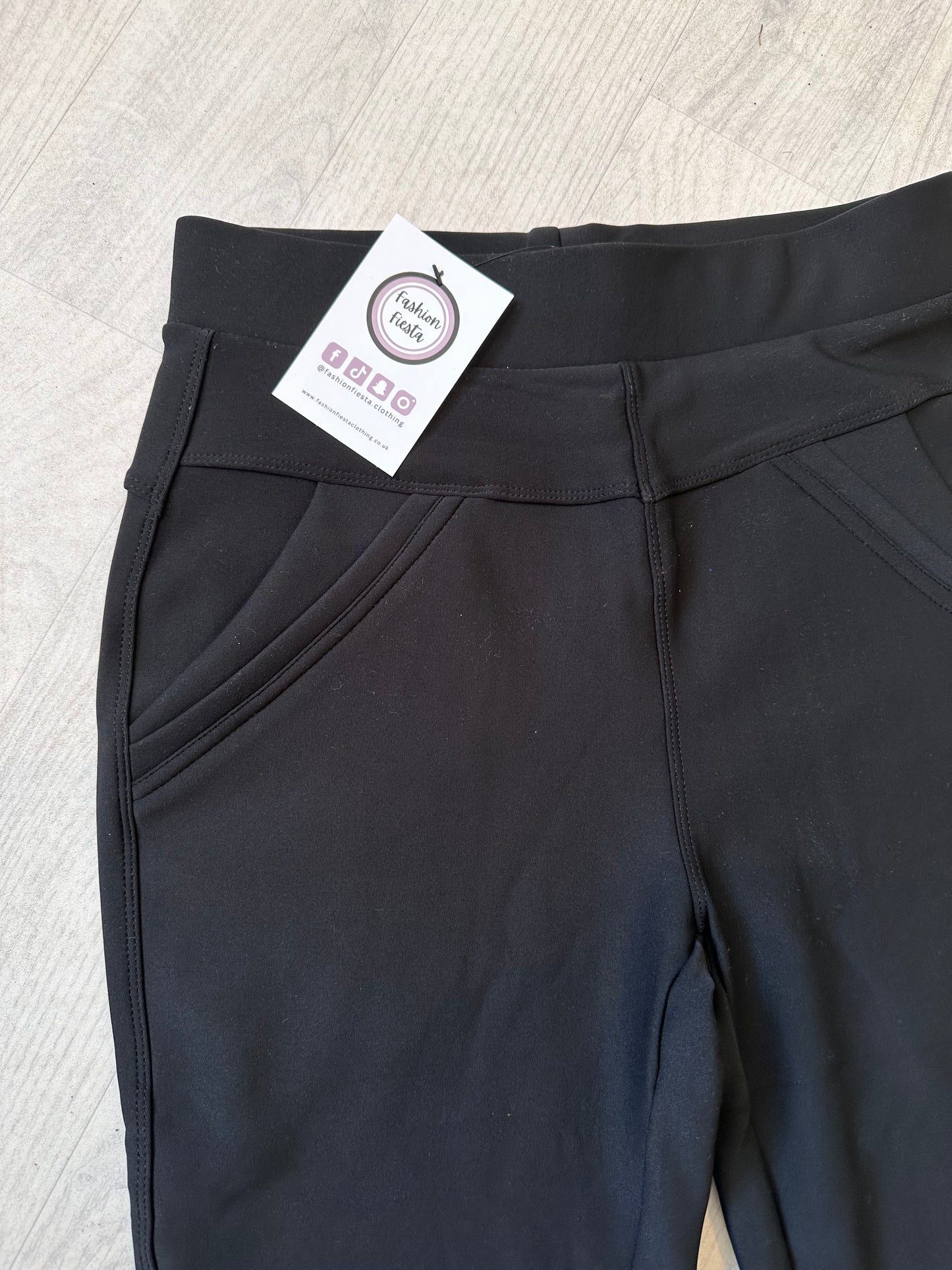 1120 - THICK HIGH WAIST NON SEE THROUGH POCKET LEGGINGS (3 COLOURS)