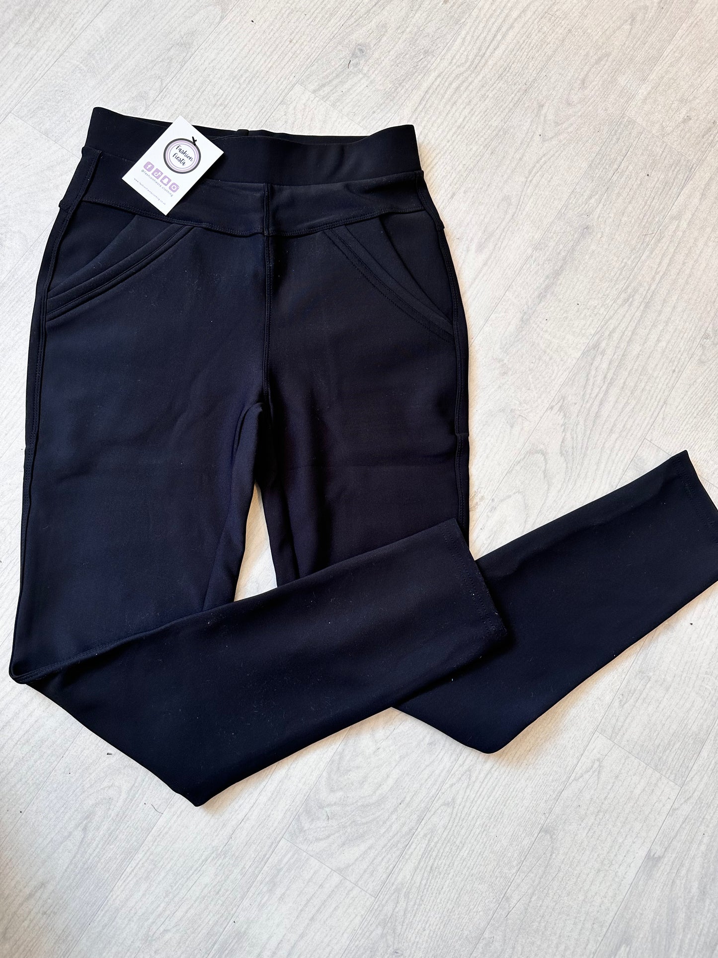 1120 - THICK HIGH WAIST NON SEE THROUGH POCKET LEGGINGS (3 COLOURS)