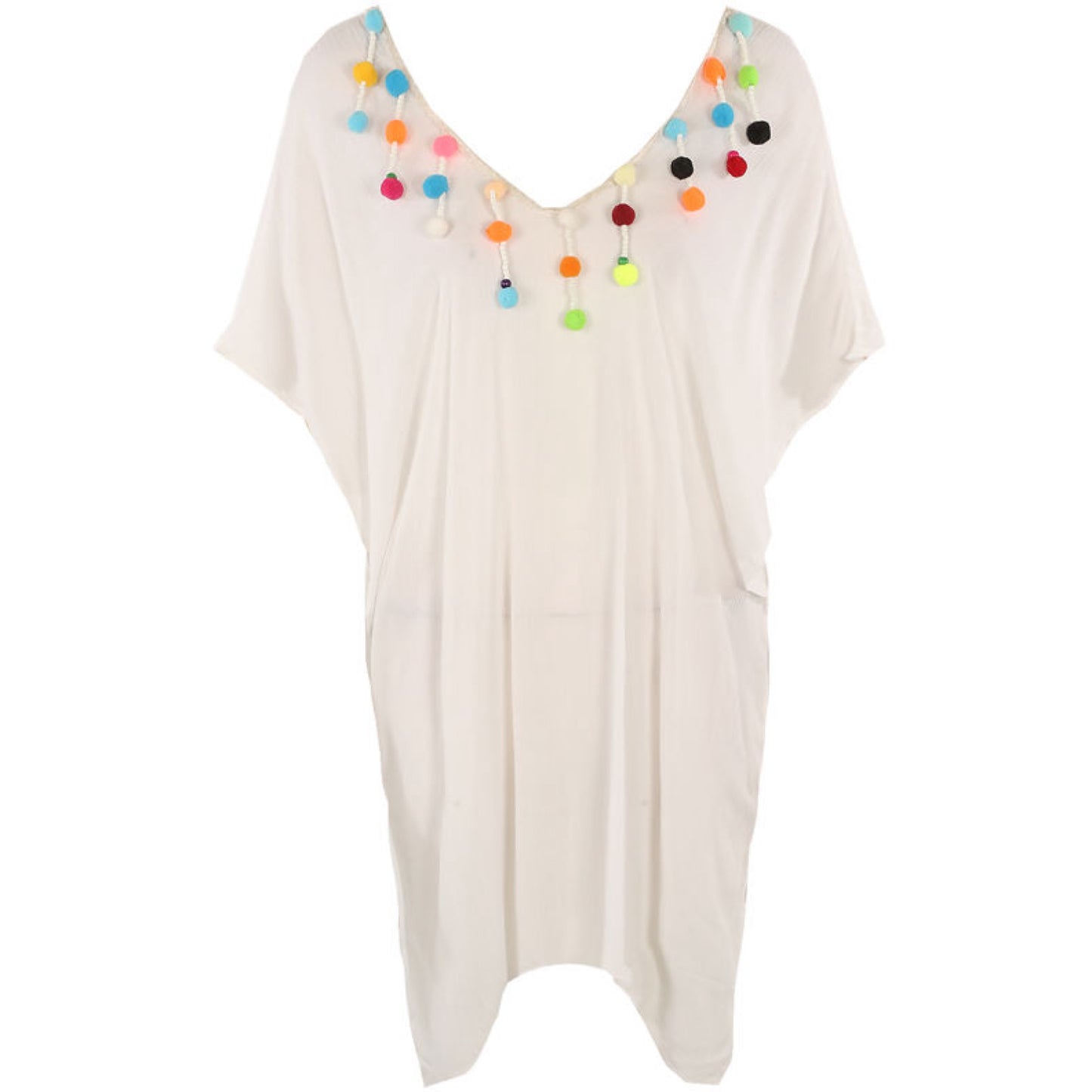 1662 - Summer Tunic with Pom Detail